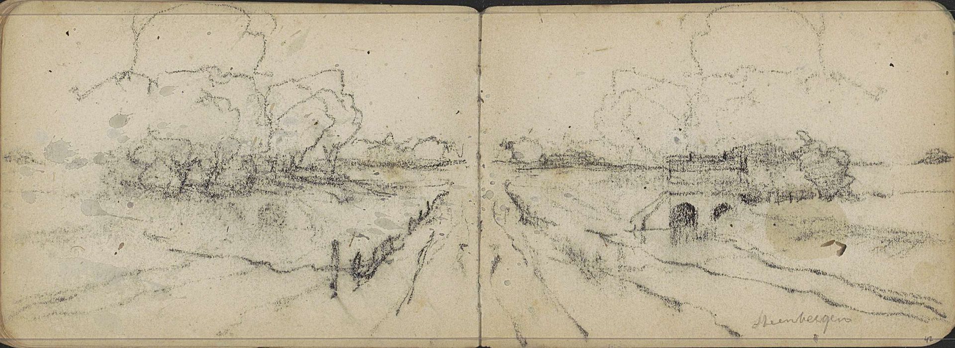 Brug bij Steenbergen by Willem Cornelis Rip