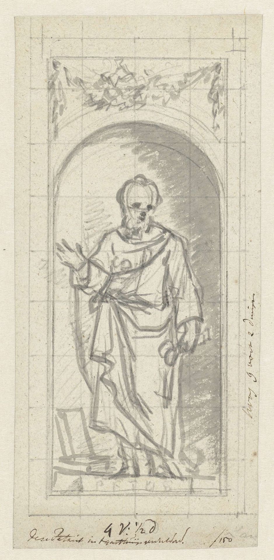 Ontwerp voor een grauwtje van H. Petrus by Jurriaan Andriessen