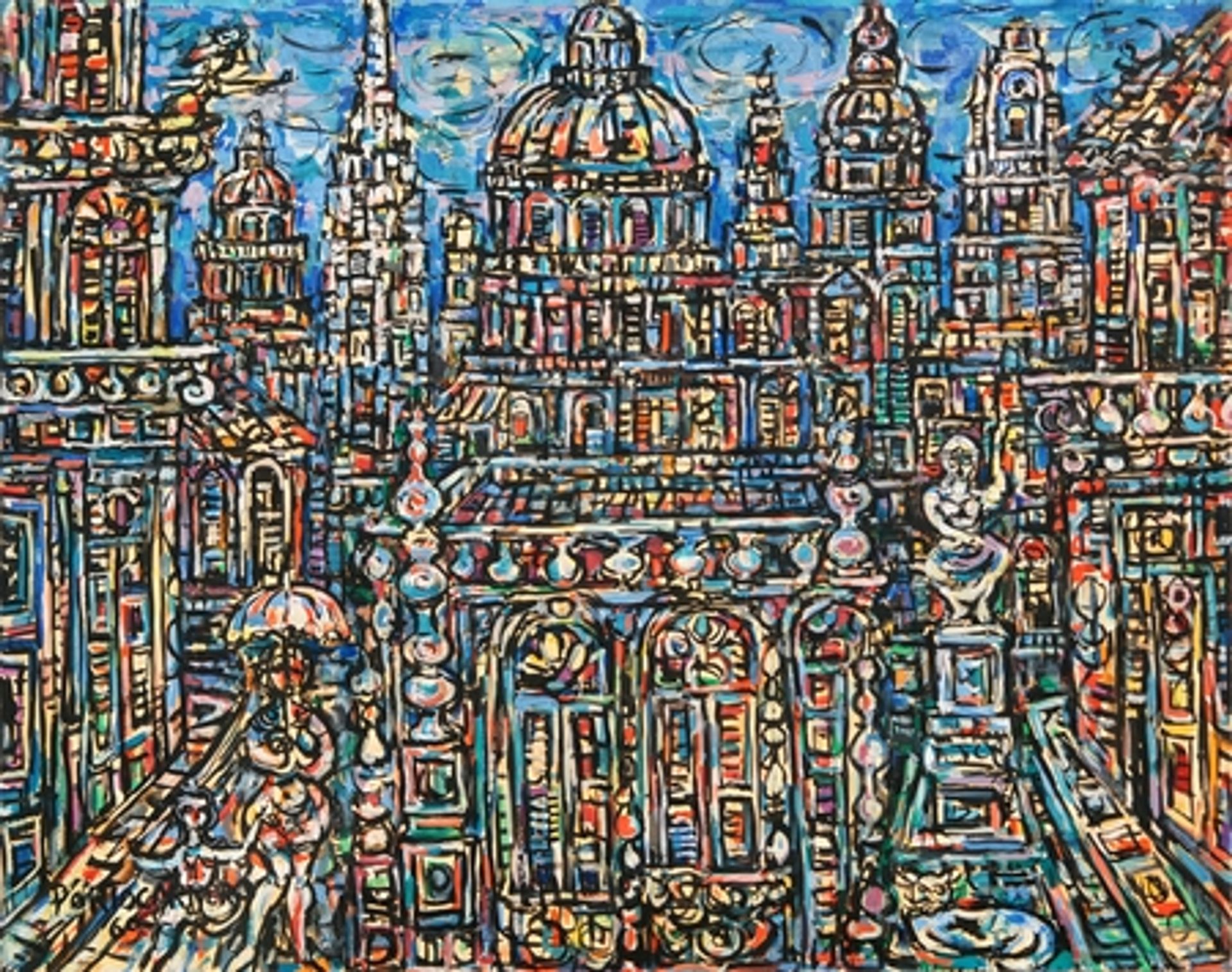 Landscape of Havana by Rene Portocarrero