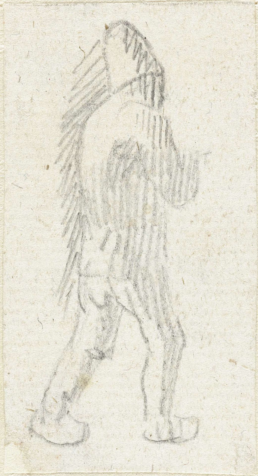 Lopend mansfiguurtje by Simon Andreas Krausz