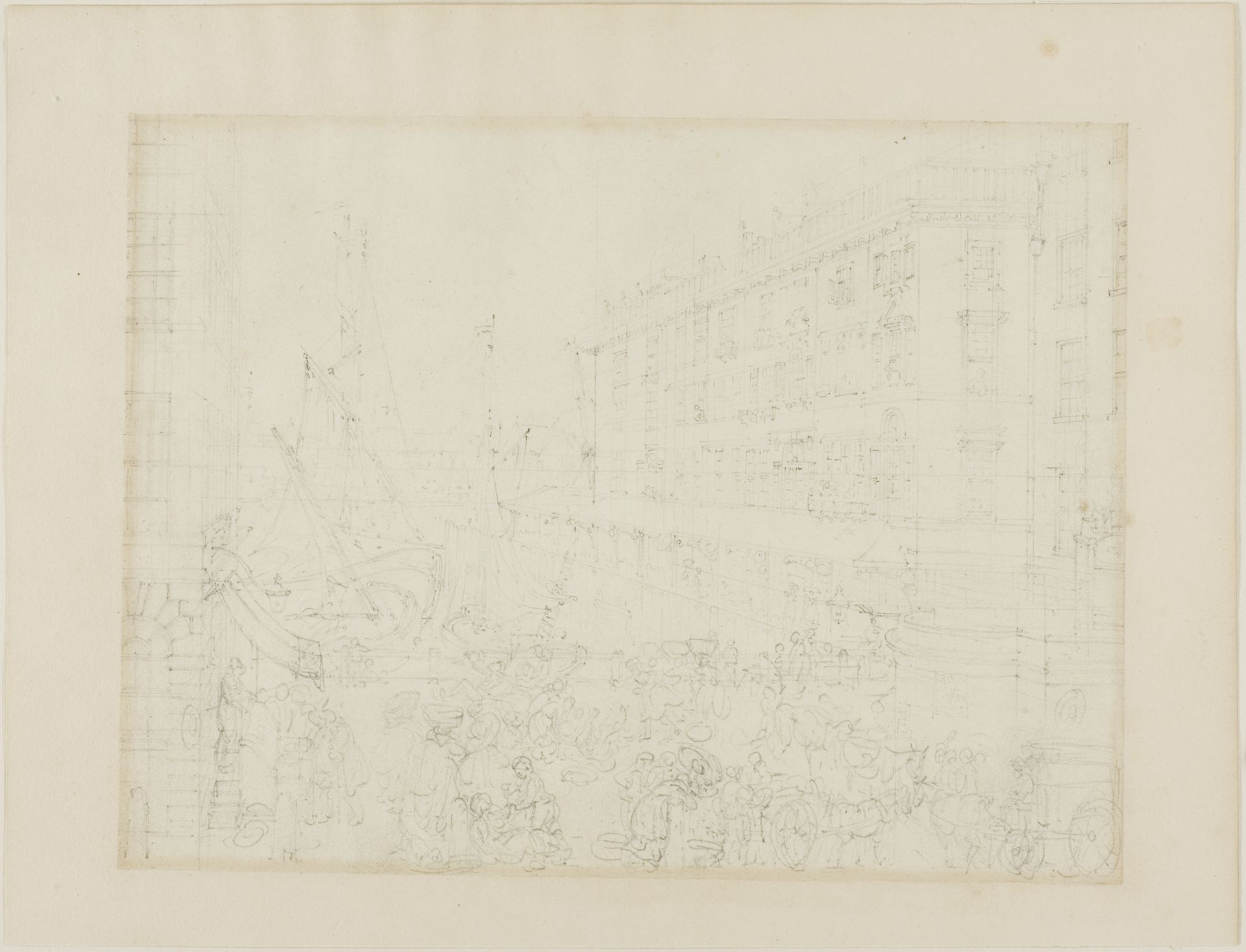 Study for Billingsgate Market, from Microcosm of London by Augustus Charles Pugin