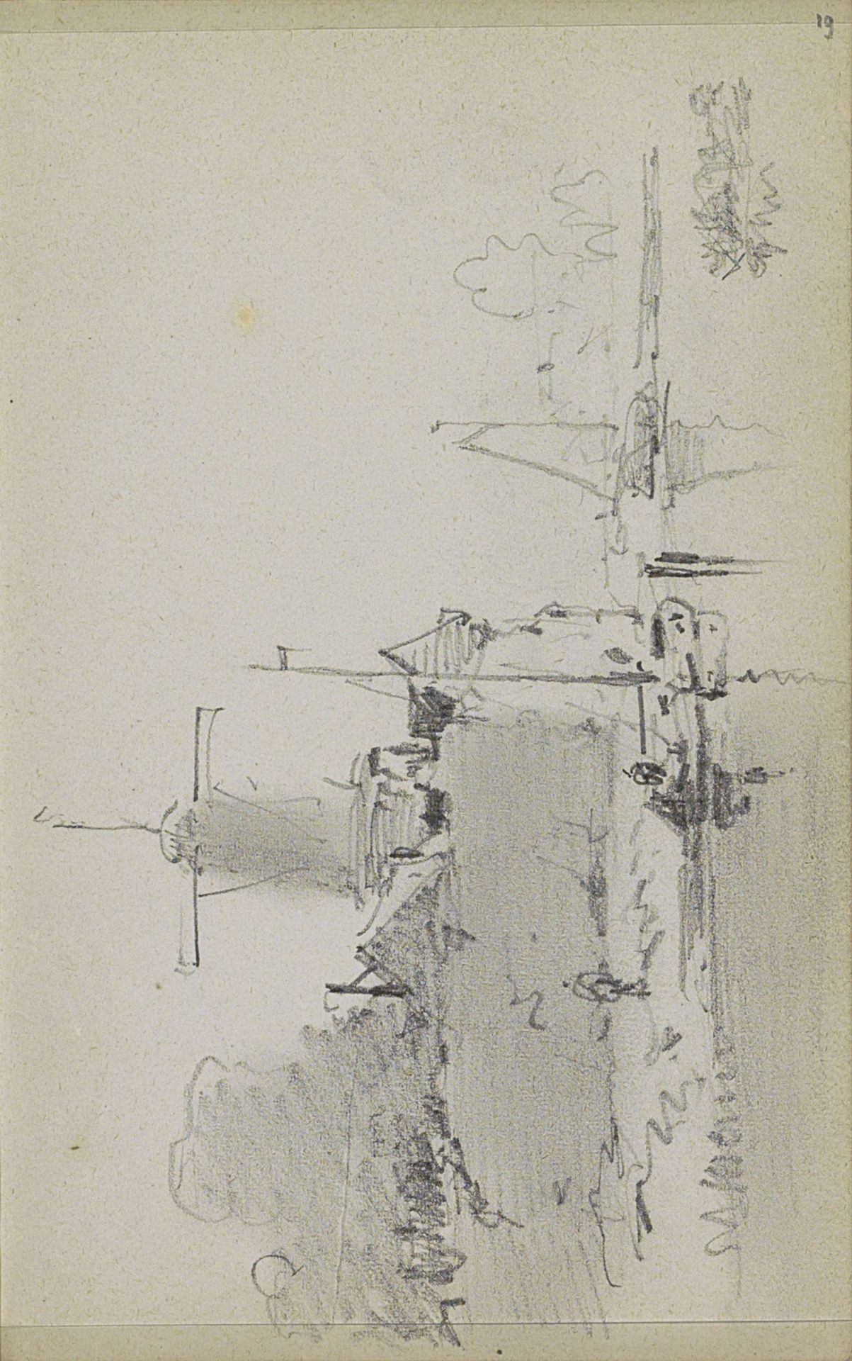 Rivierlandschap met een molen by Adrianus Eversen