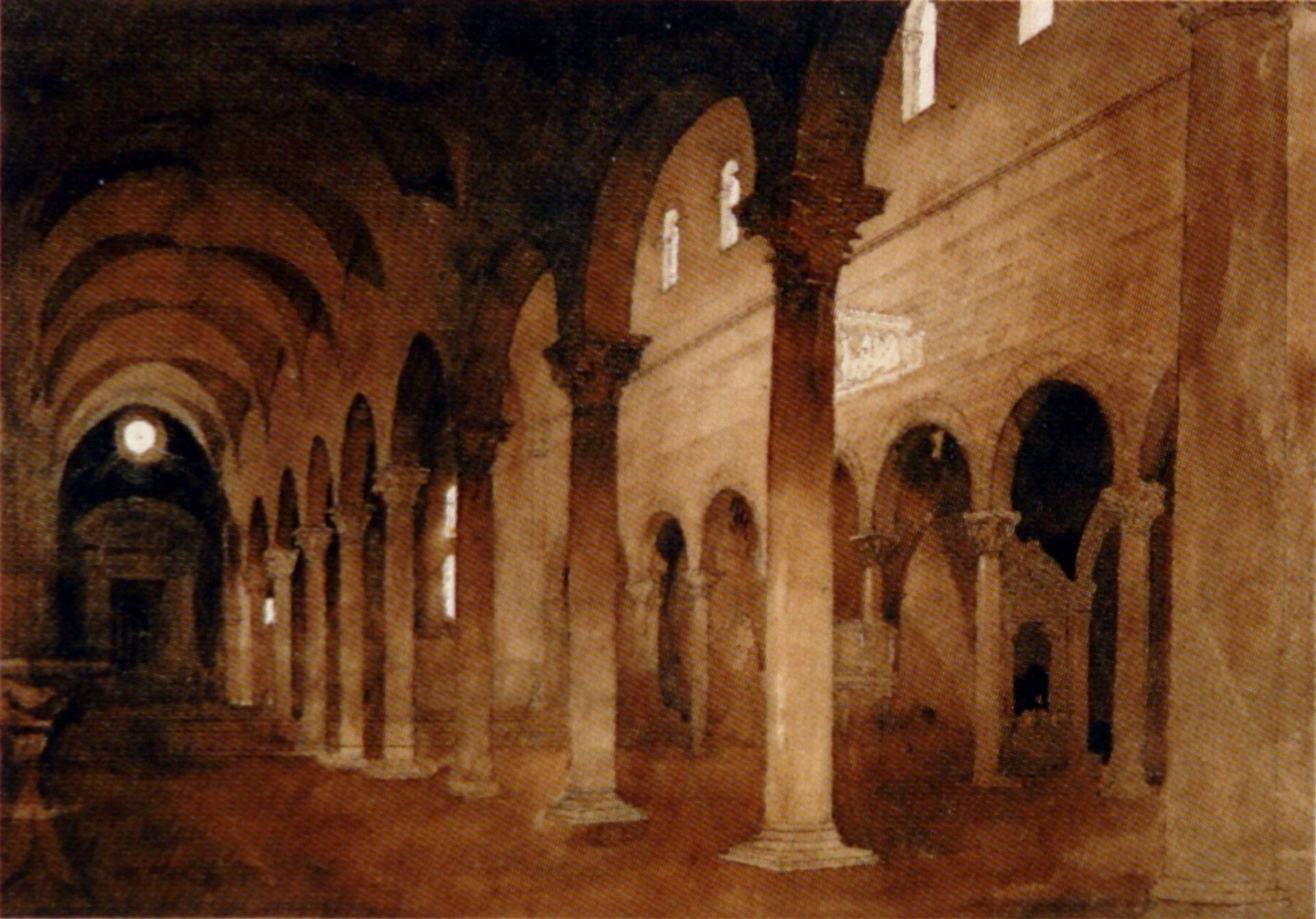 Interior of San Frediano Lucca by John Ruskin