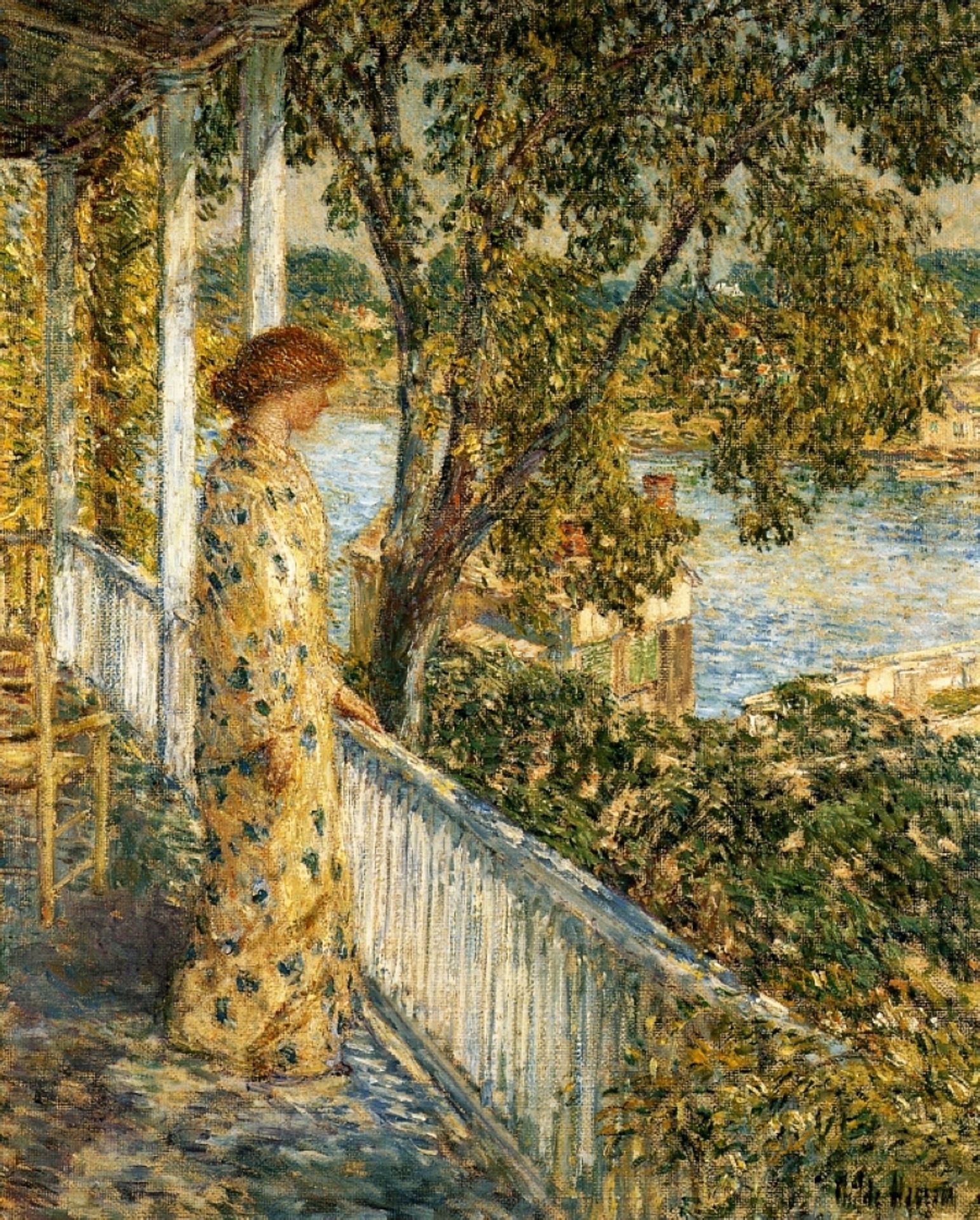 Listening to the Orchard Oriole by Childe Hassam