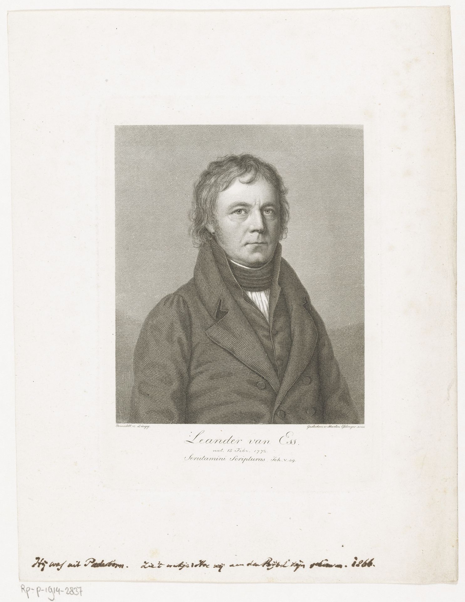 Portret van Leander van Ess by Martin Esslinger