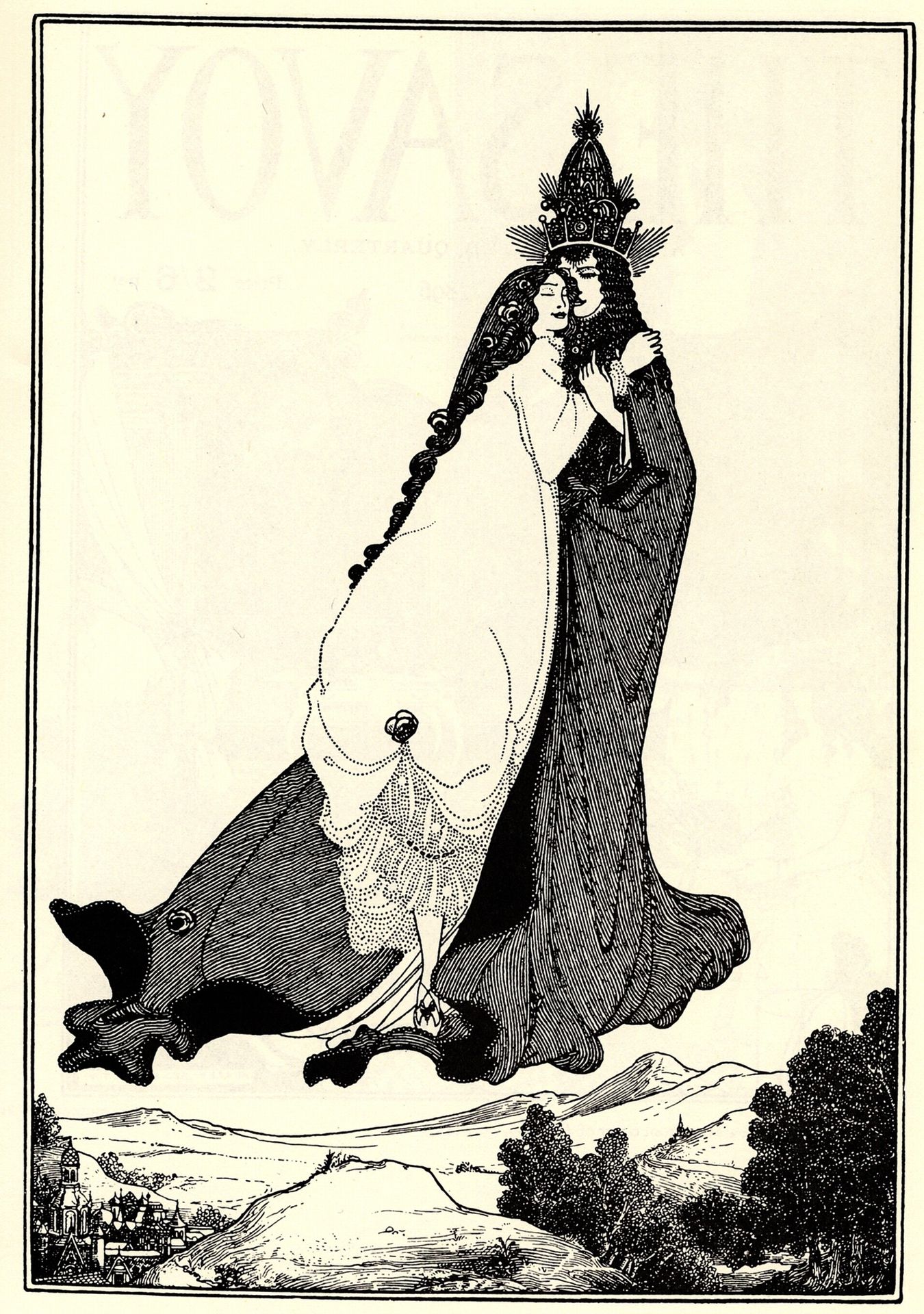 The Ascention of Saint Rose of Lima by Aubrey Vincent Beardsley