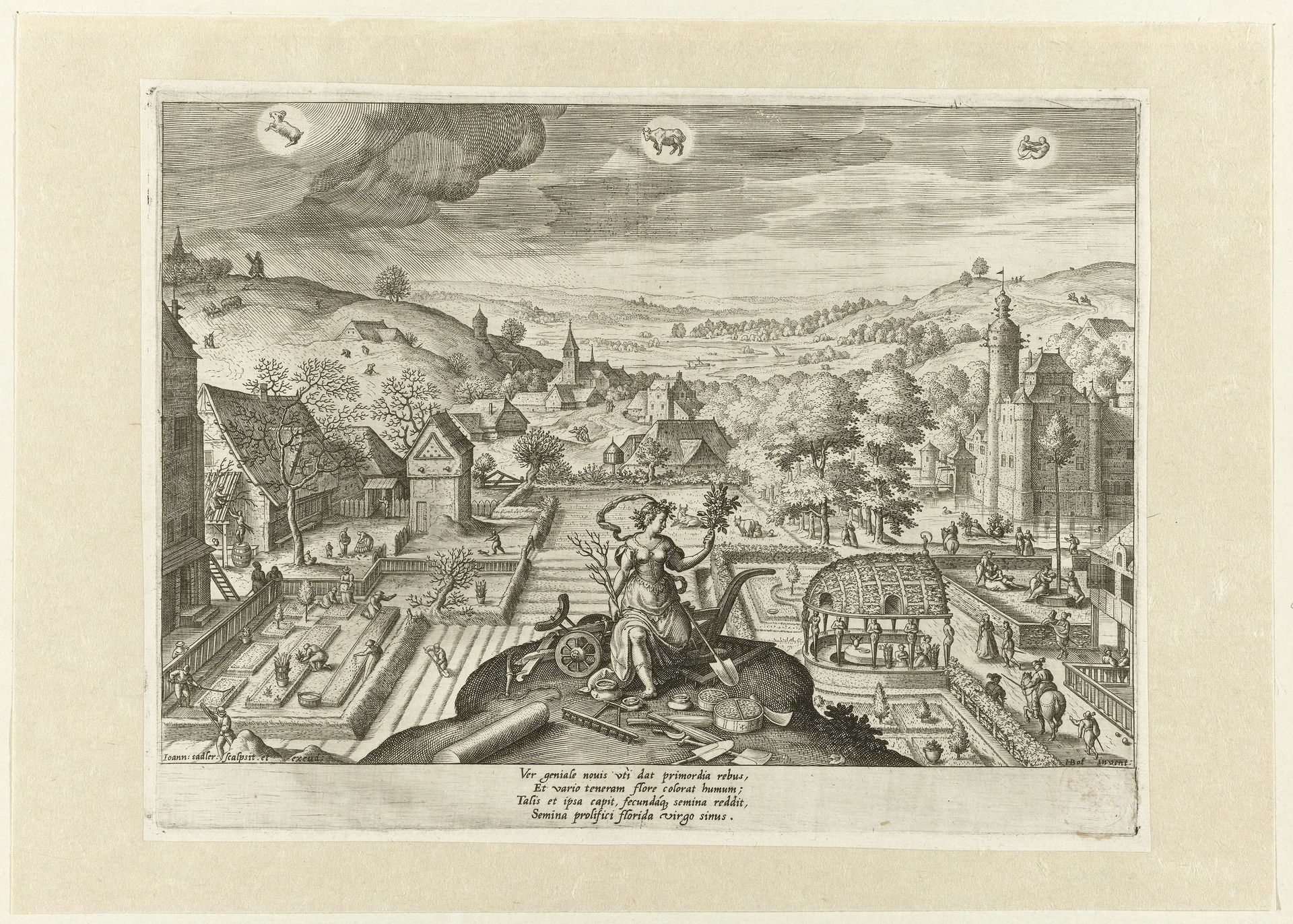Lente by Johann Sadeler I