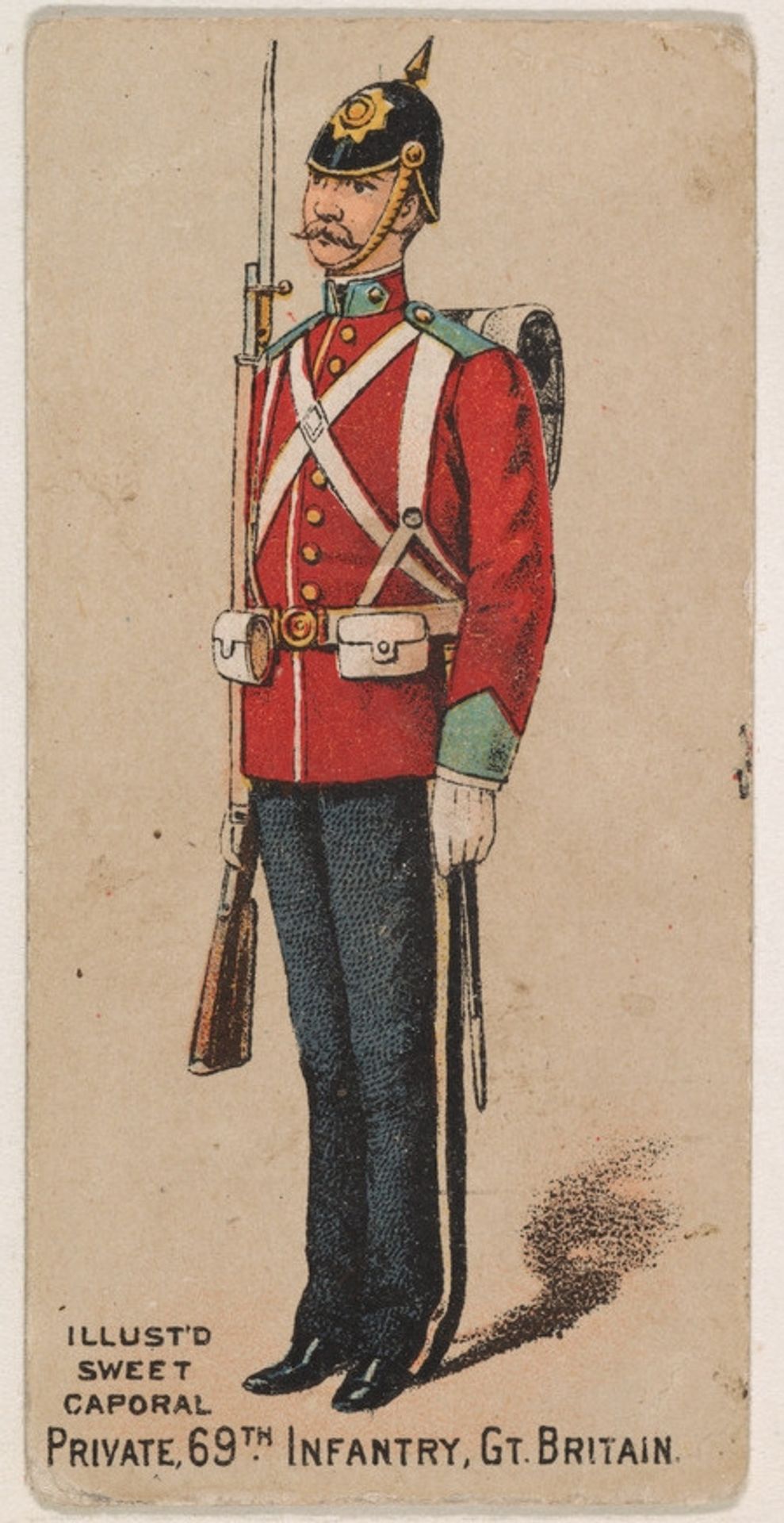 Private, 69th Infantry, Great Britain, from the Military Series (N224) issued by Kinney Tobacco Company to promote Sweet Caporal Cigarettes by Kinney Brothers Tobacco Company