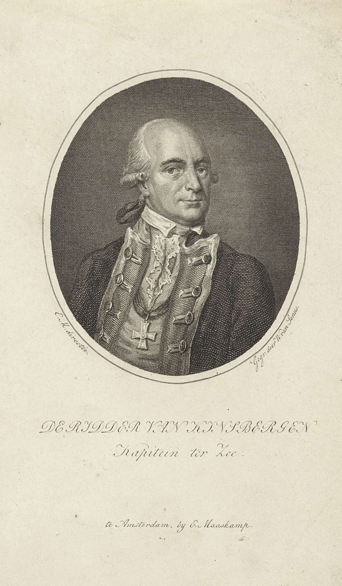 Portret van jhr. Jan Hendrik van Kinsbergen by Willem van Senus