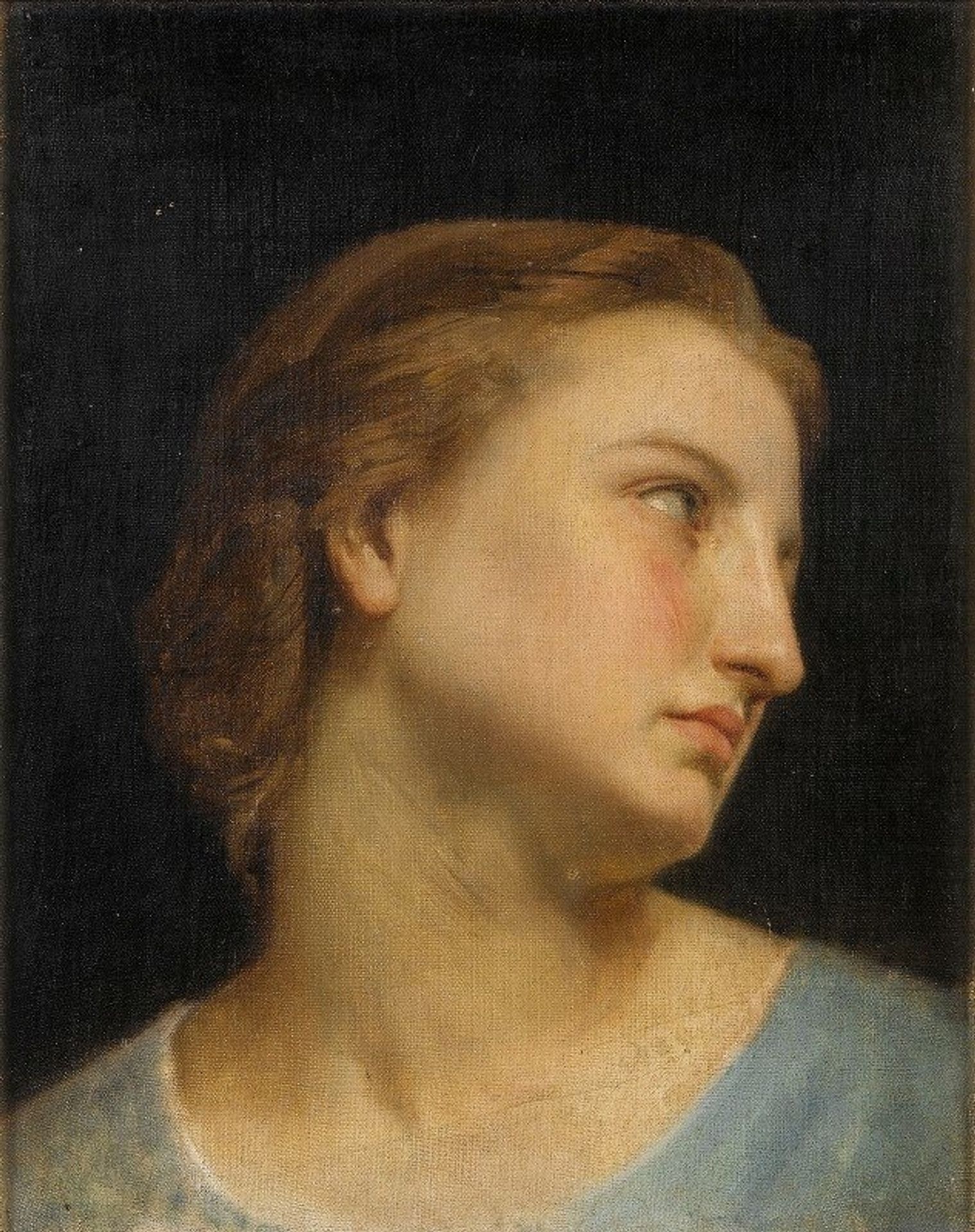 Study Of A Woman’s Head by William Bouguereau