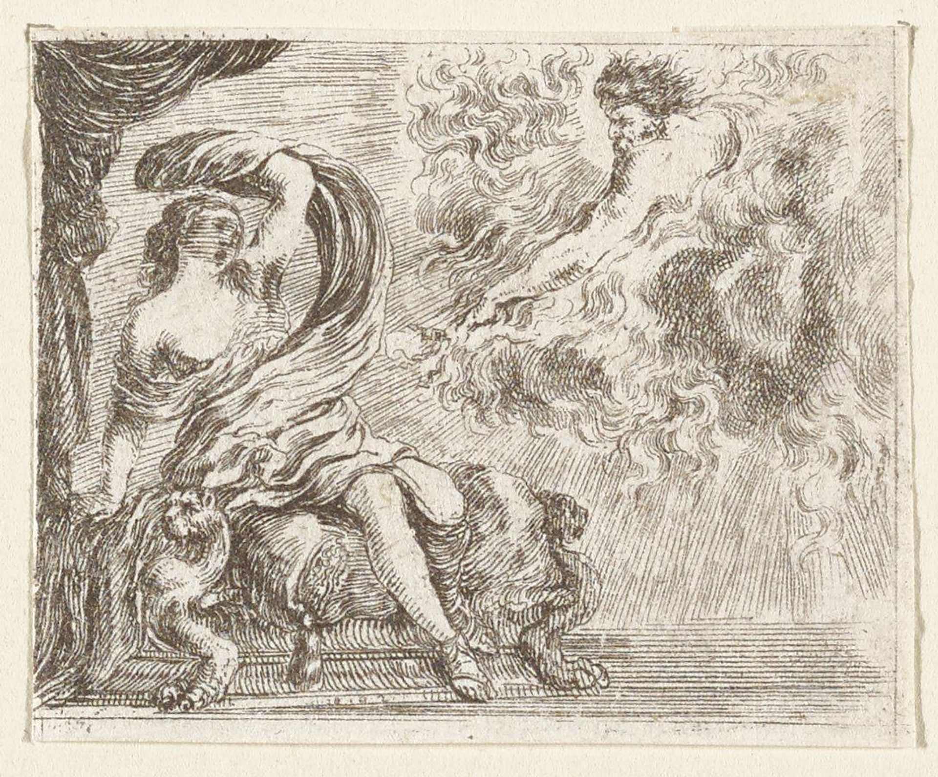 Jupiter et Semele by Stefano della Bella