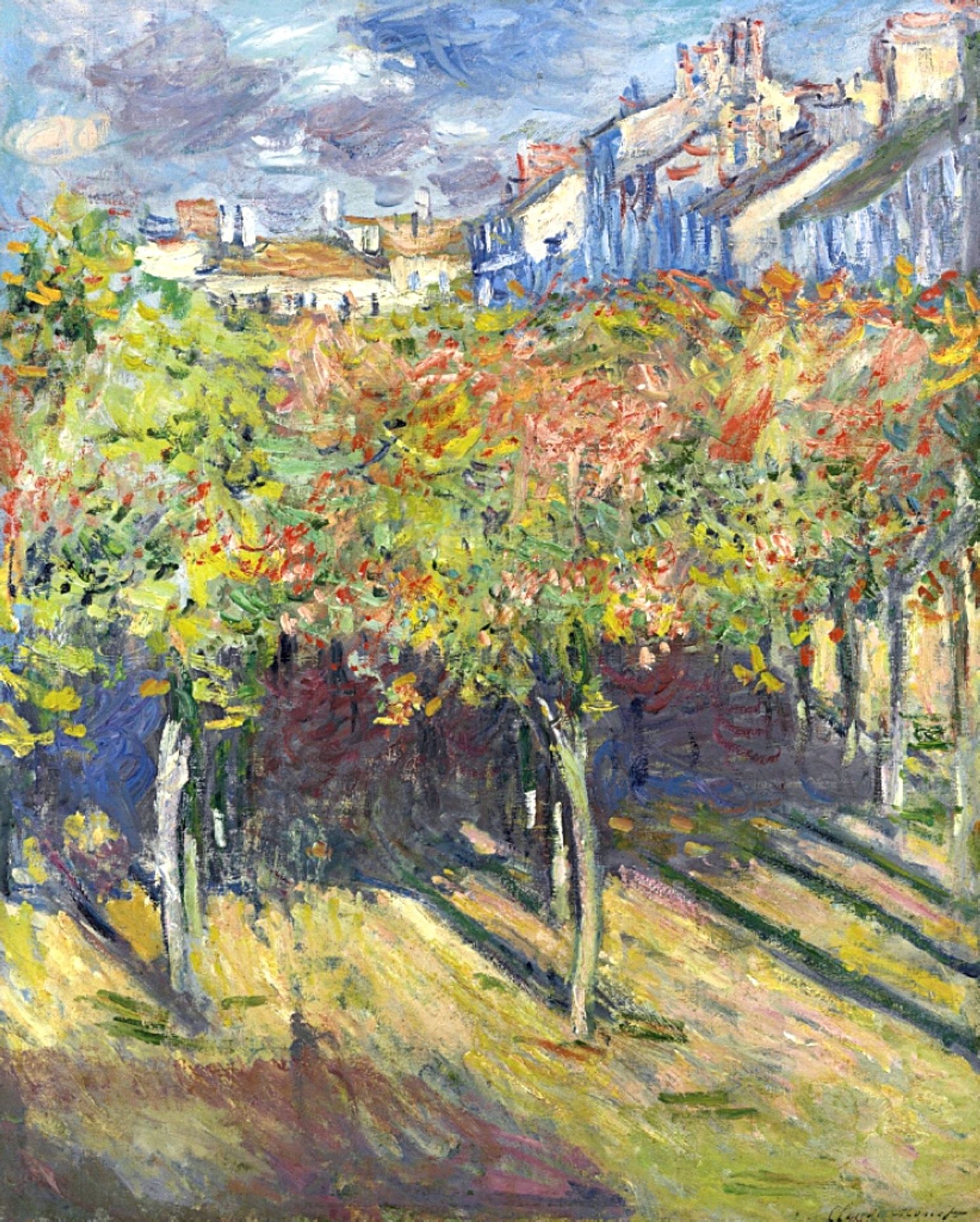 The Lindens of Poissy by Claude Monet