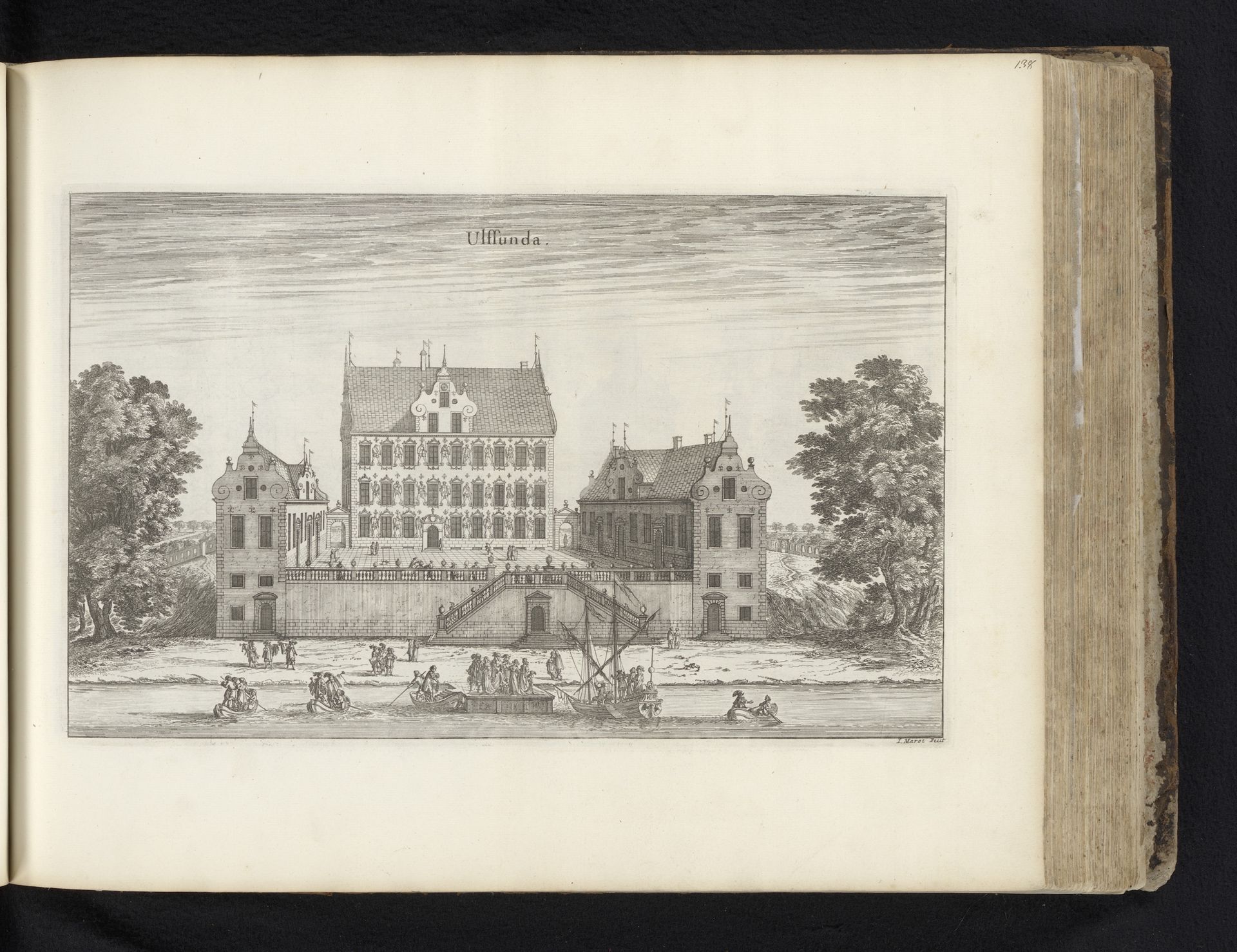 Gezicht op slot Ulvsunda by Jean (I) Marot