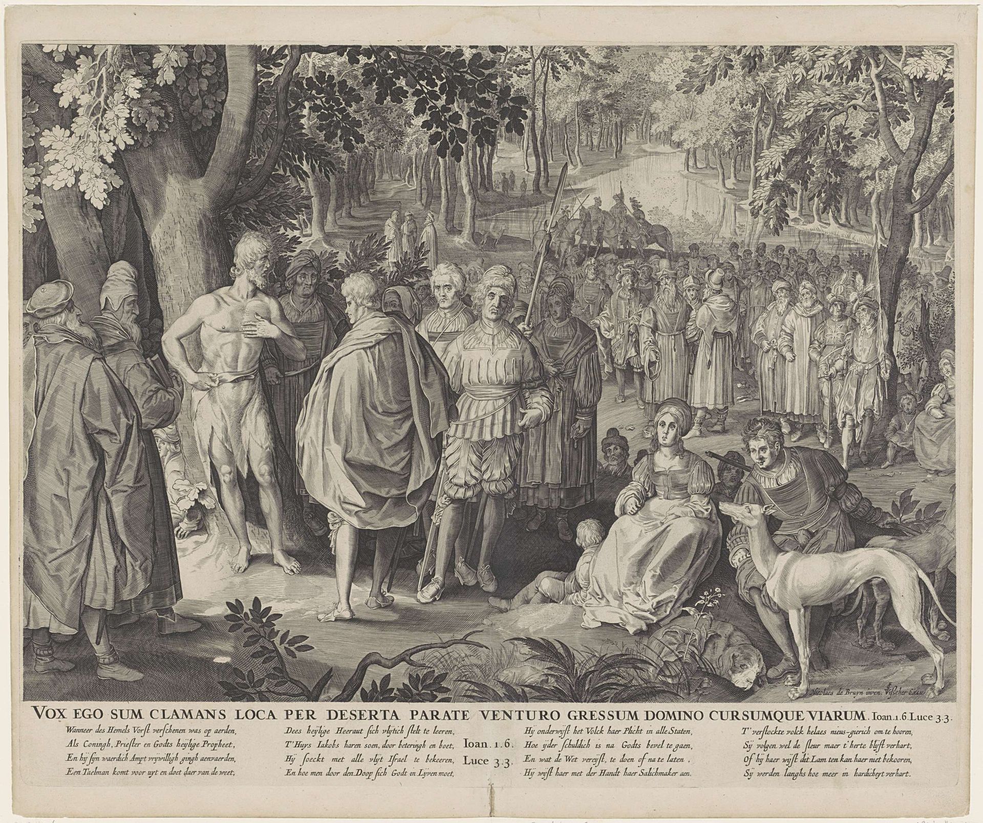 Prediking van Johannes de Doper by Anonymous