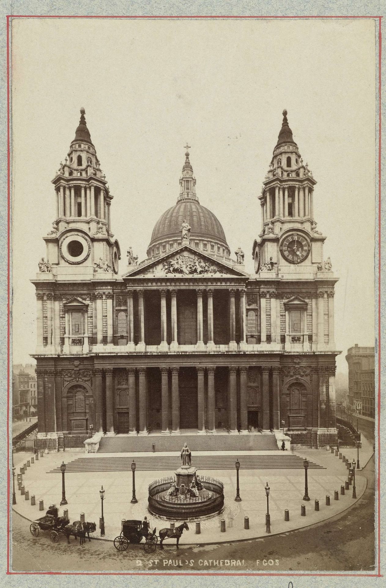 St Paul's Cathedral in Londen by Francis Godolphin Osbourne Stuart