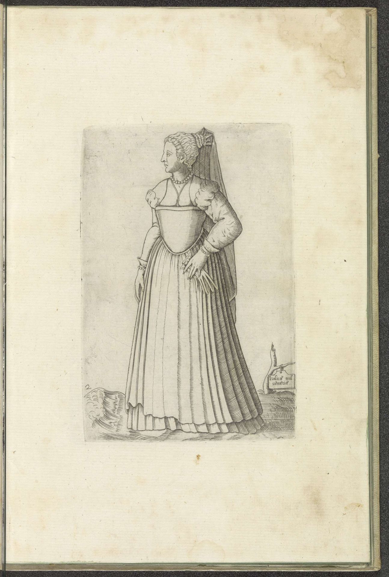 Vrouw uit Venetië by Ferando Bertelli