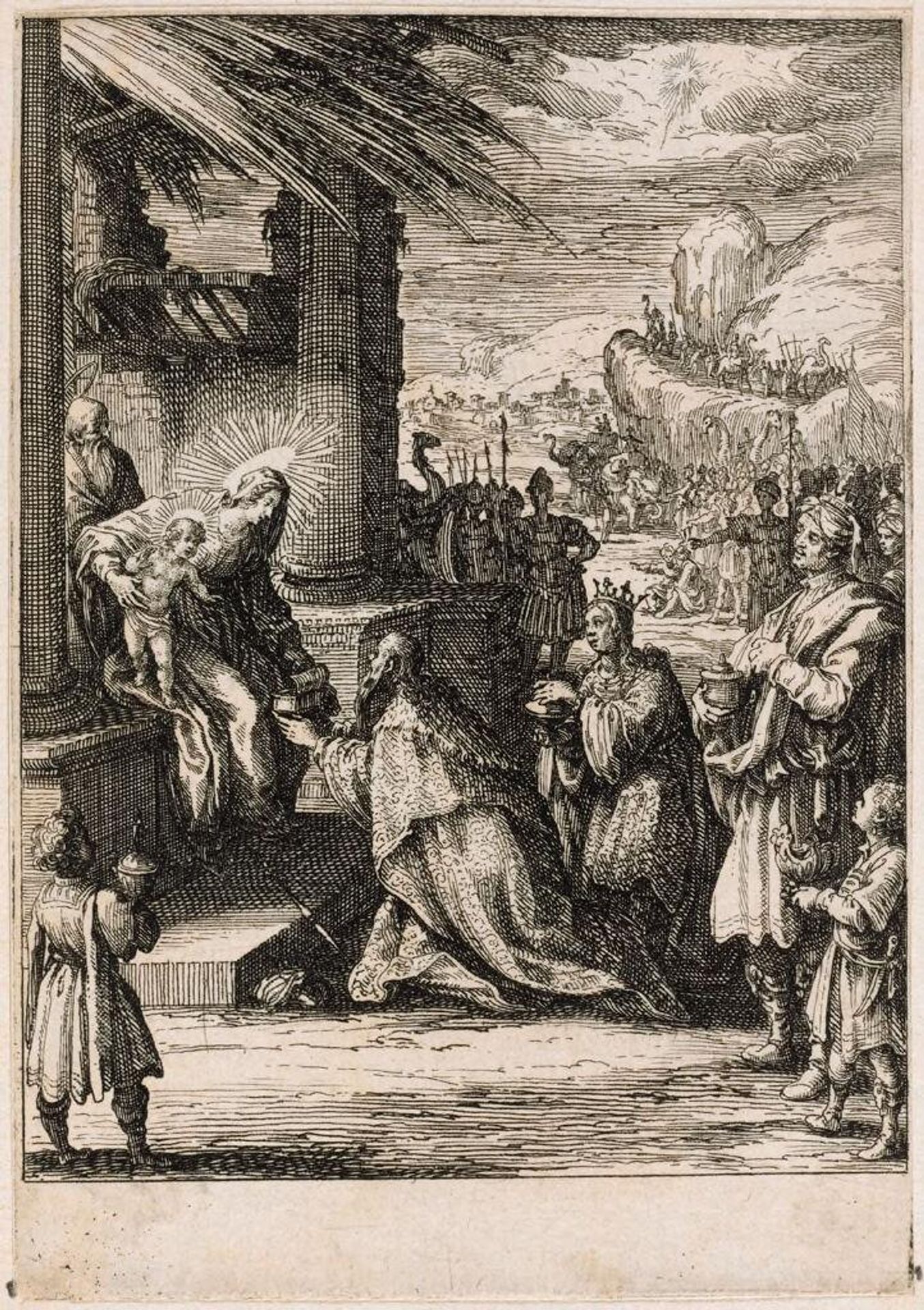 Adoration of the Magi by Jacques Callot