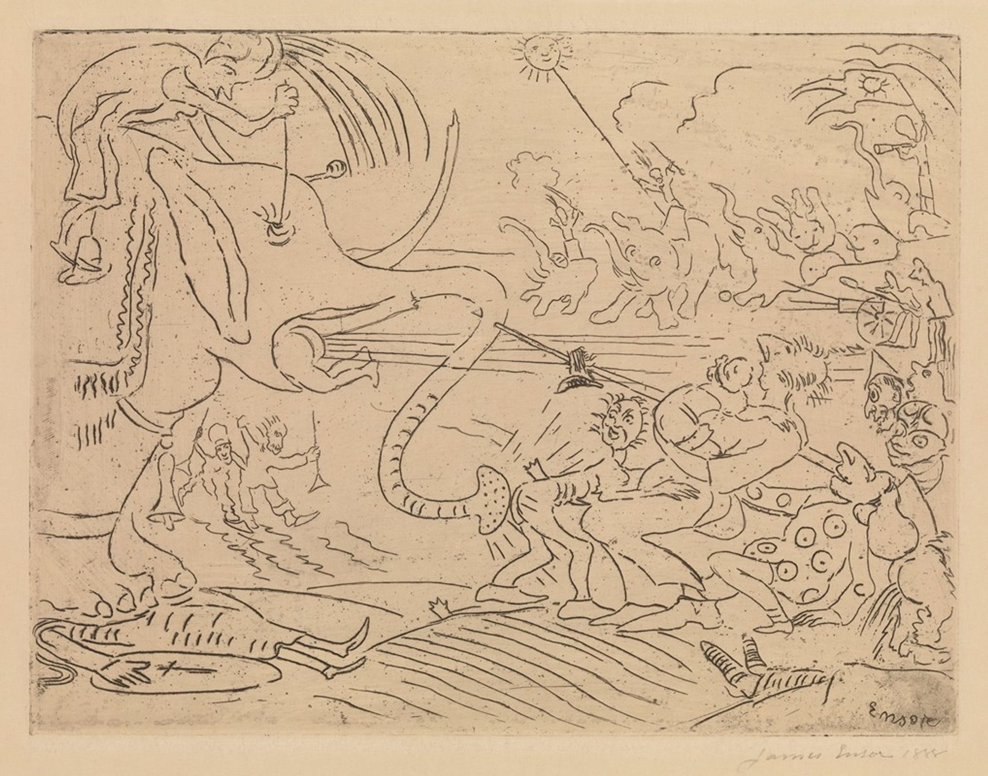 The Elephant’s Joke by James Ensor