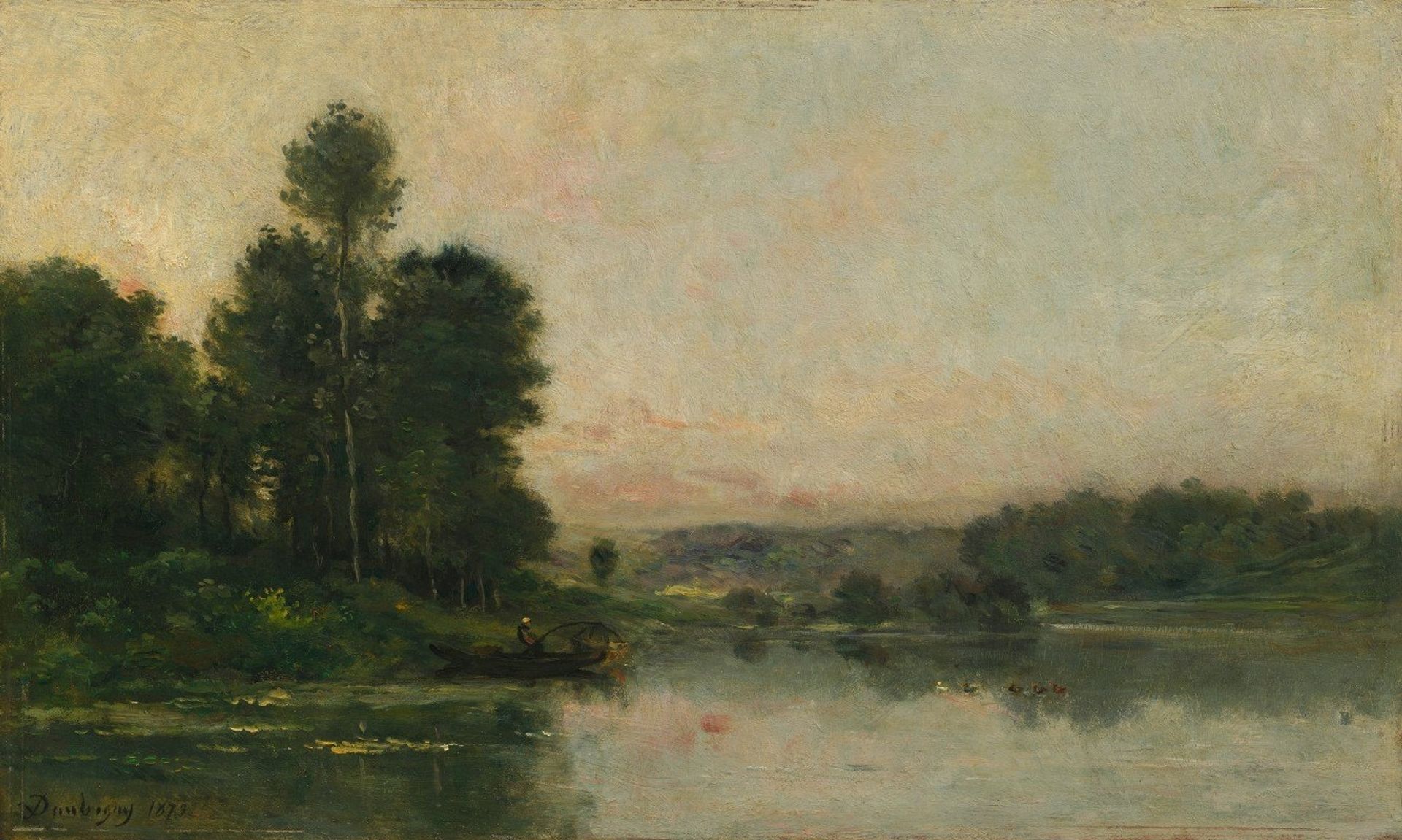 The Hillsides of Méry-sur-Oise, Opposite Auvers by Charles François Daubigny