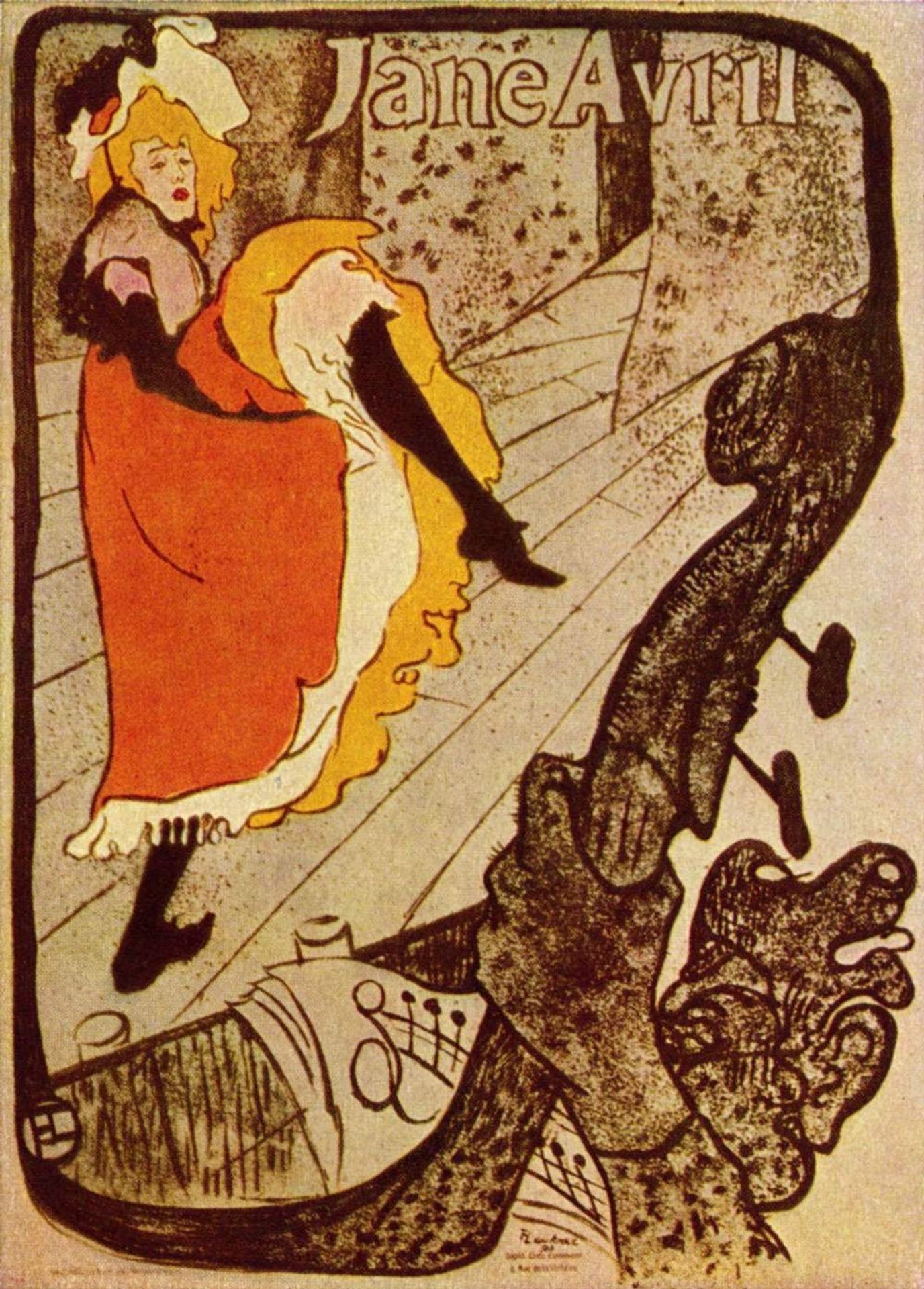 Jane Avril by Henri de Toulouse-Lautrec