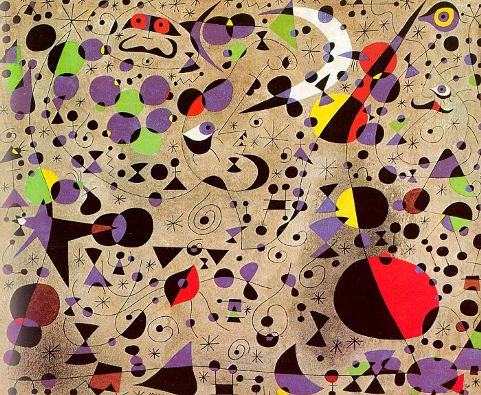 The Poetess by Joan Miró