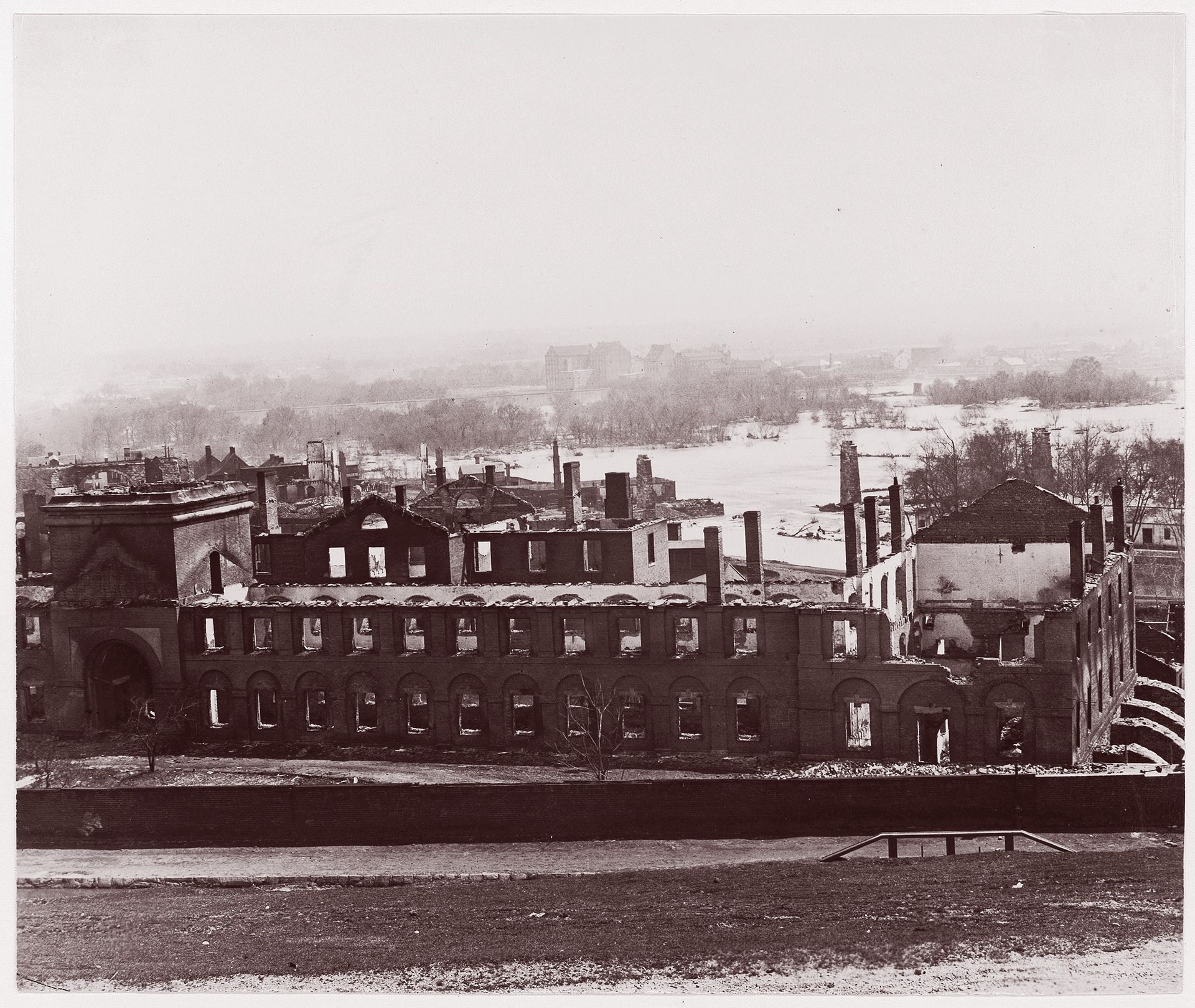 [Ruins of the Arsenal, Richmond, Virginia, after Evacuations] by Alexander Gardner