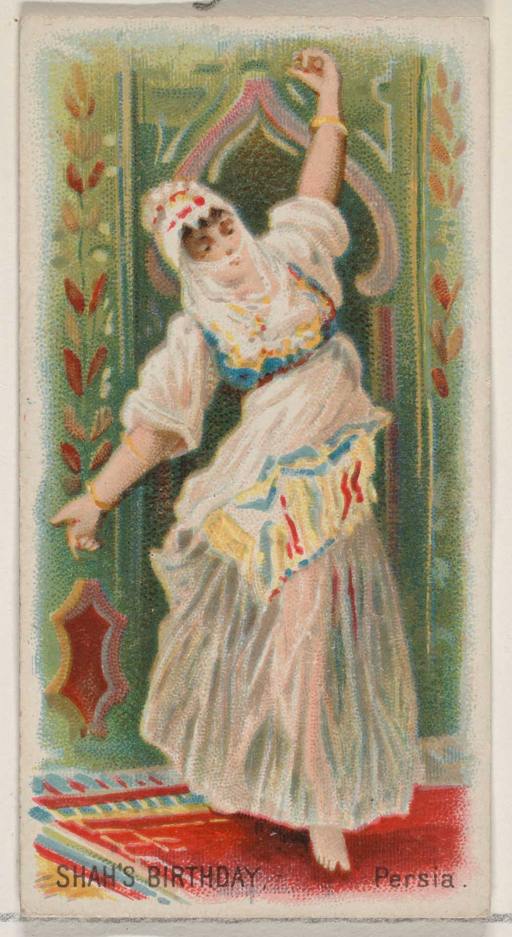 Shah's Birthday, Persia, from the Holidays series (N80) for Duke brand cigarettes by W. Duke, Sons & Co.