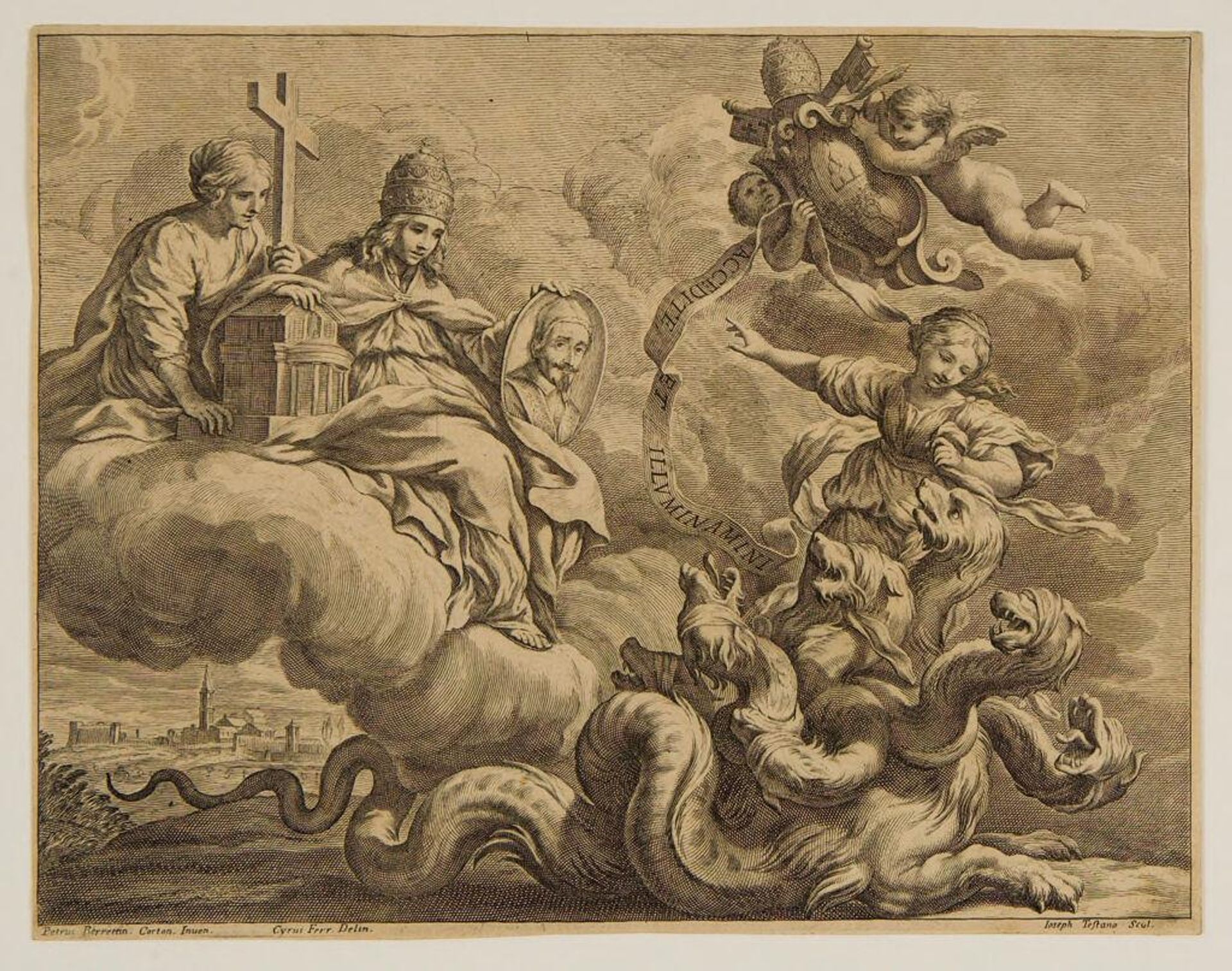 Allegory of Religion Holding the Portrait of Pope Alexander VII ...