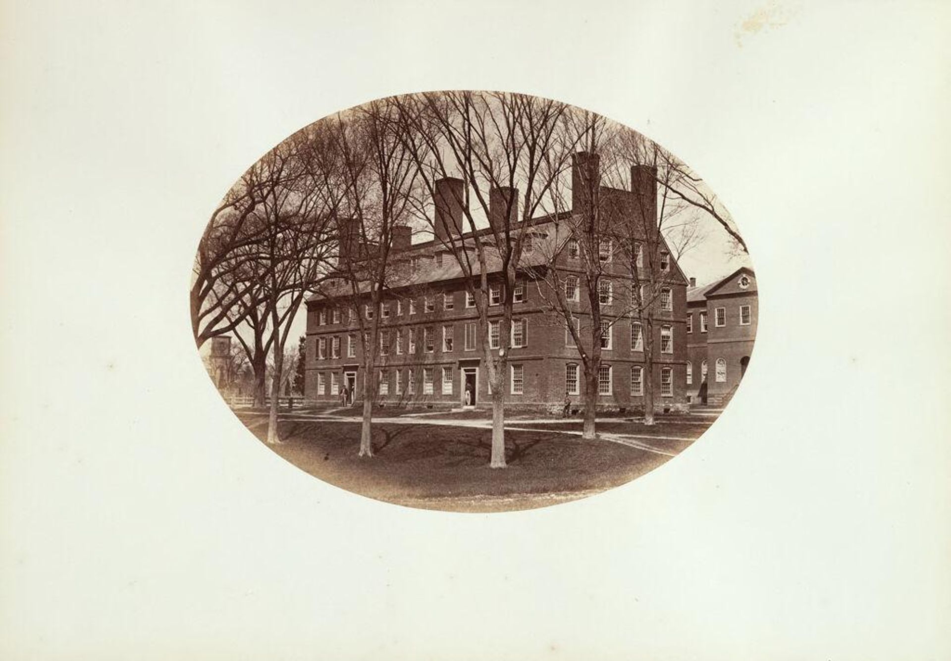 Massachusetts Hall (with figures) by George Kendall Warren