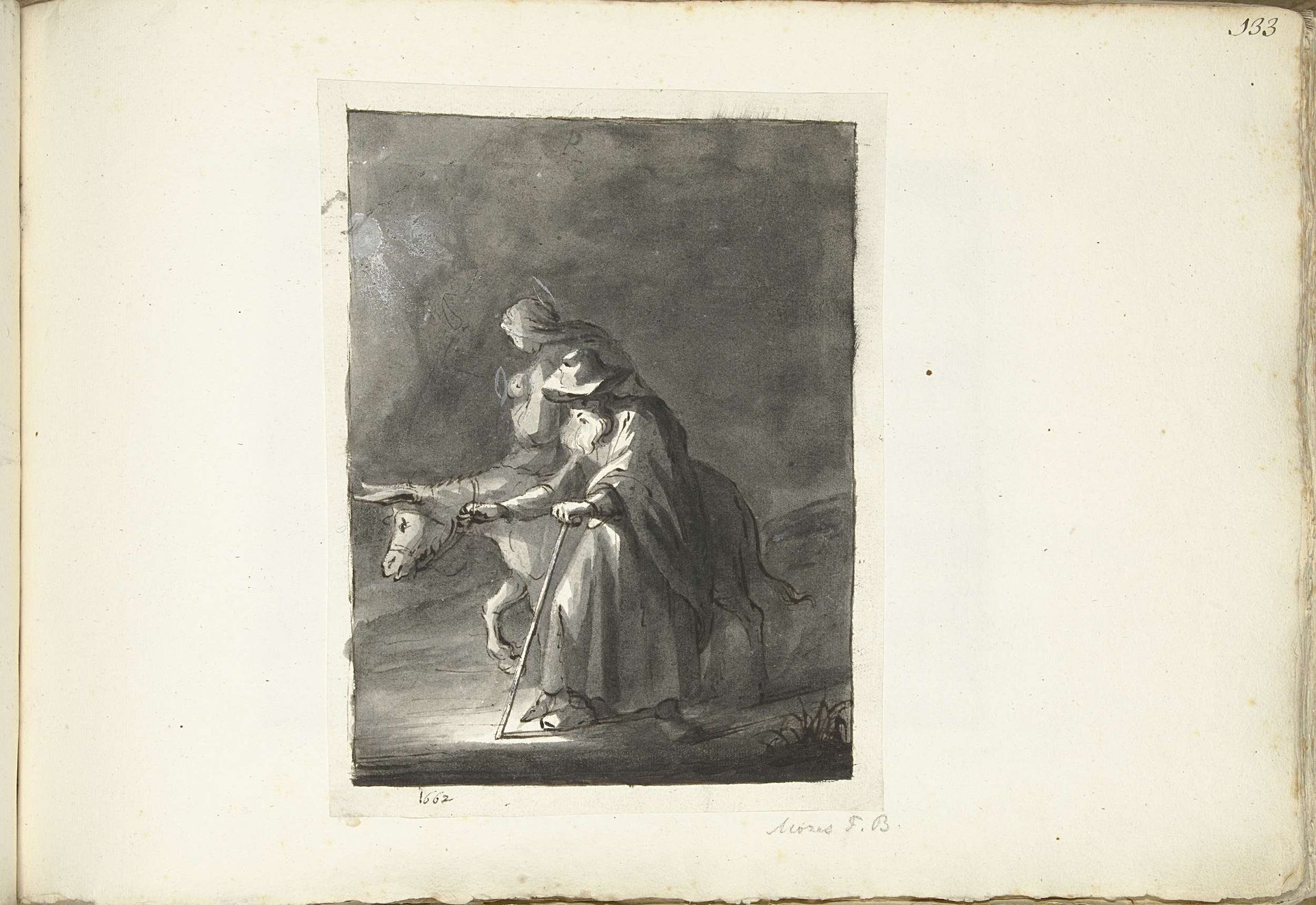 Vlucht naar Egypte by Moses ter Borch