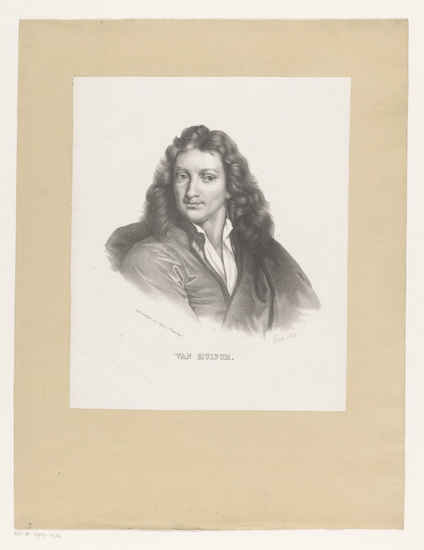 Portret van Van Huisum by M. Pinte