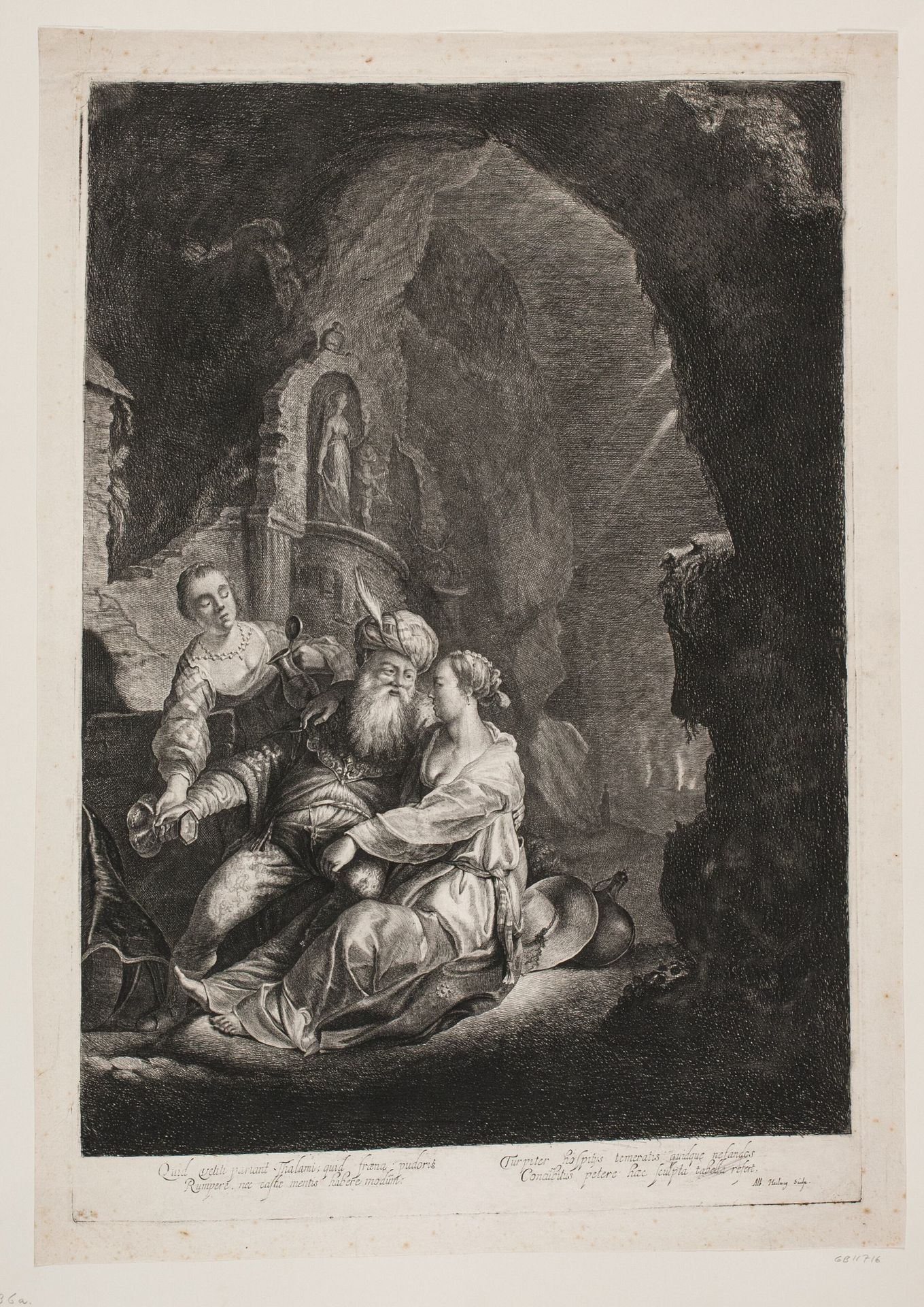 Loth og hans døtre by Albert Haelwegh