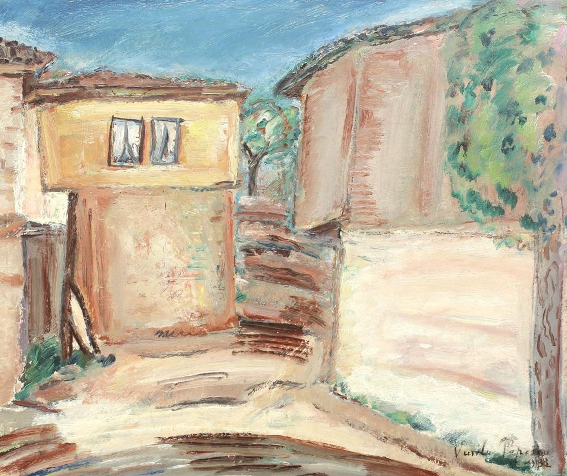 Houses in Balchik by Vasile Popescu