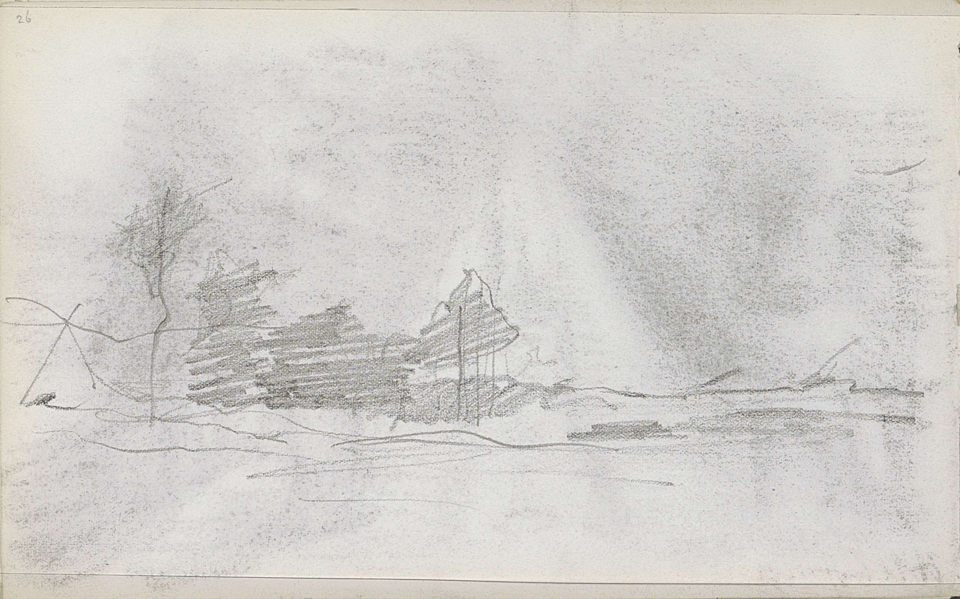 Landschap met bebouwing by Willem Witsen