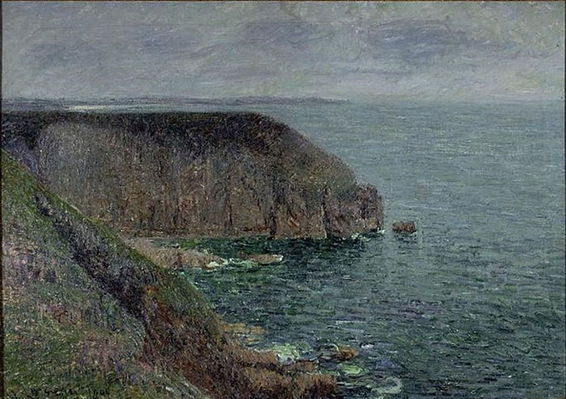 Cliffs in Gray Weather by Gustave Loiseau