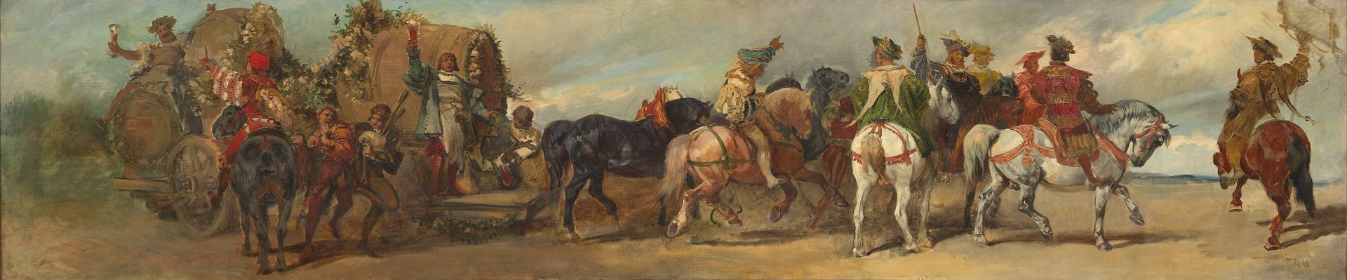Entwurf zum Festzug 1879 – Die Bierbrauer by Hans Makart