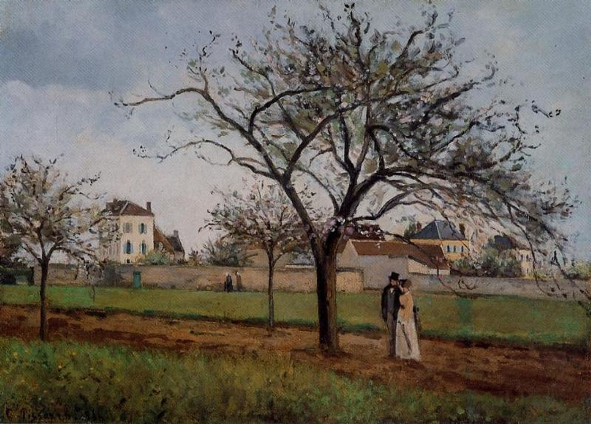 Pere Gallien's House at Pontoise by Camille Pissarro