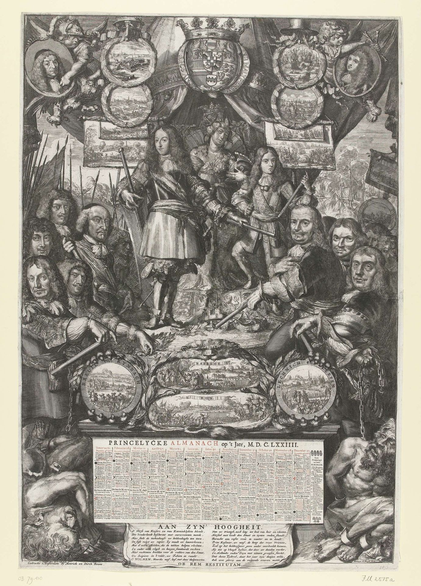 Allegorie op de overwinningen van Willem III in 1673 by Romeyn de Hooghe