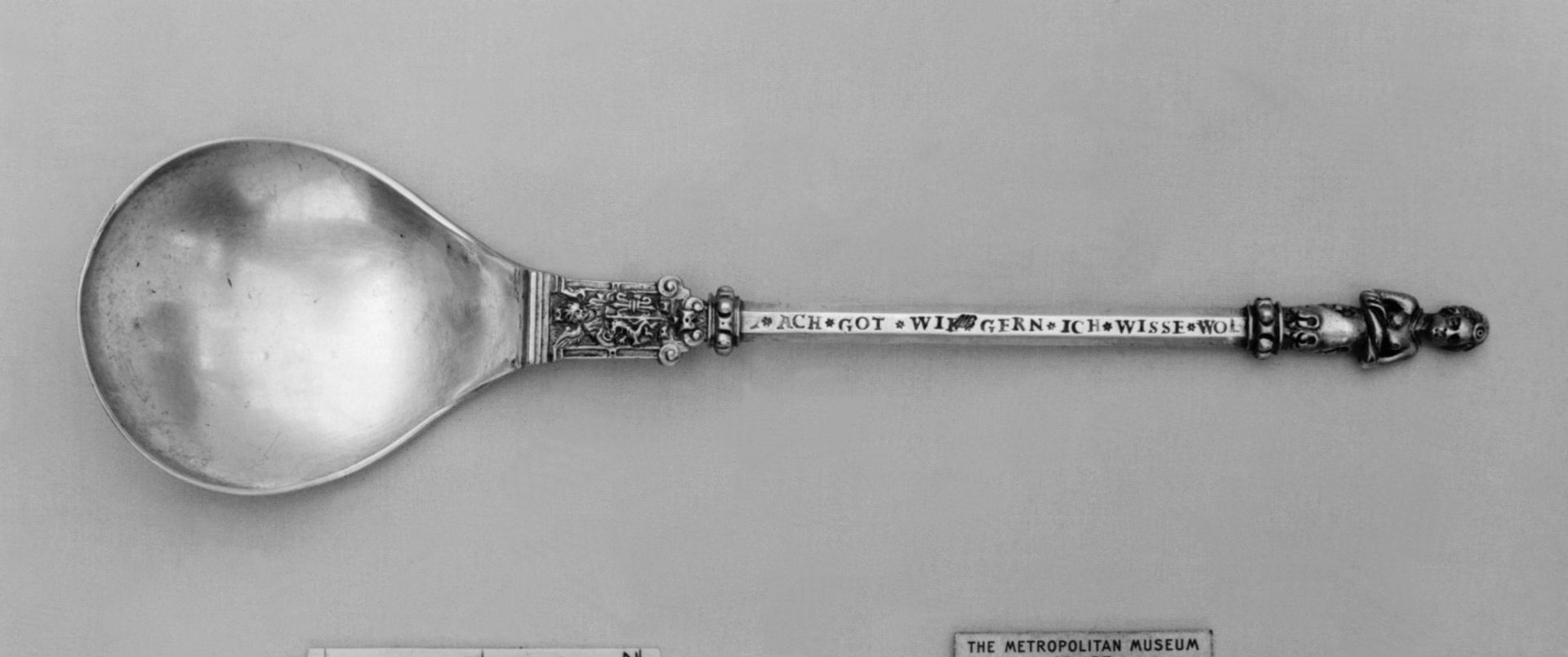 Figure-top spoon by Augustus Heyne