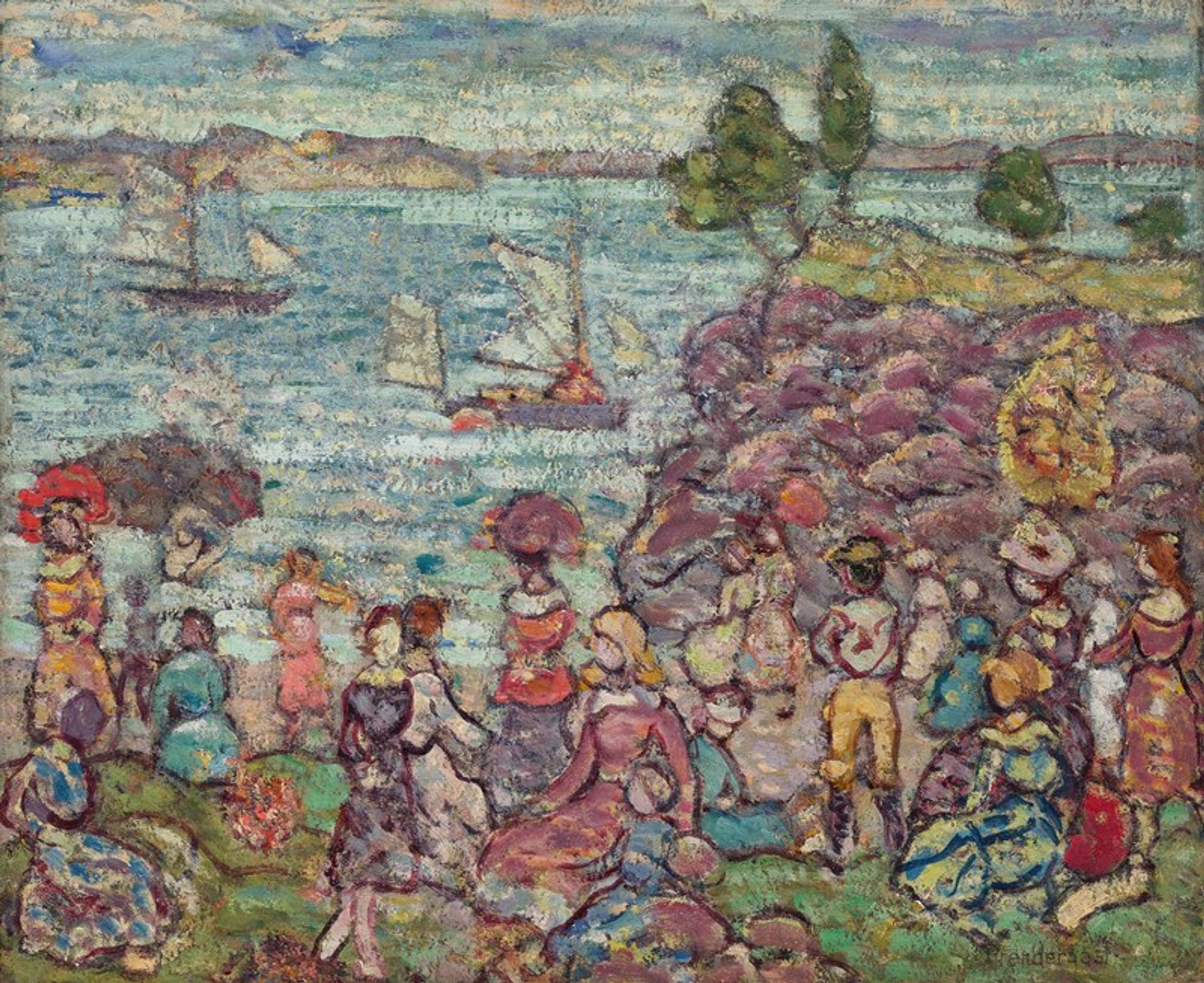 The Boat Race by Maurice Prendergast