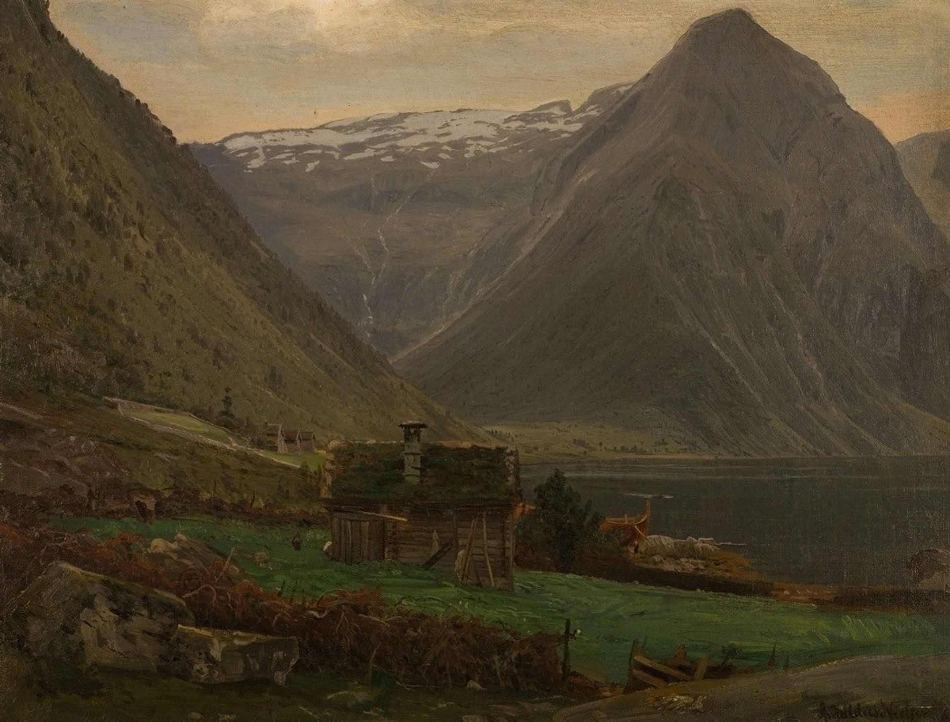 Fra Æsefjord, Balestrand by Amaldus Nielsen
