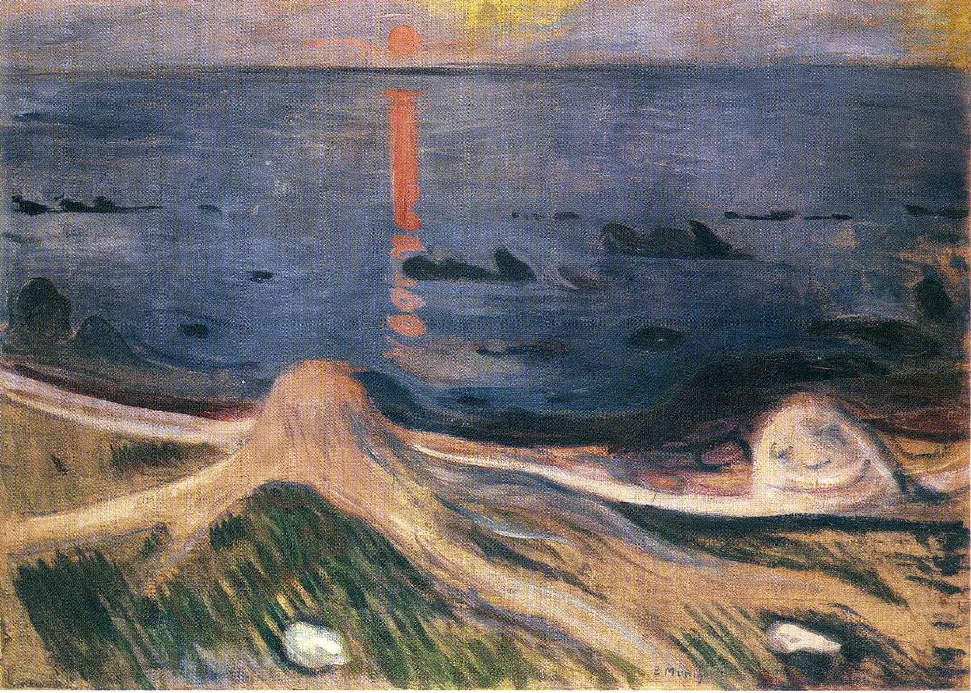 The Mystery of a Summer Night by Edvard Munch