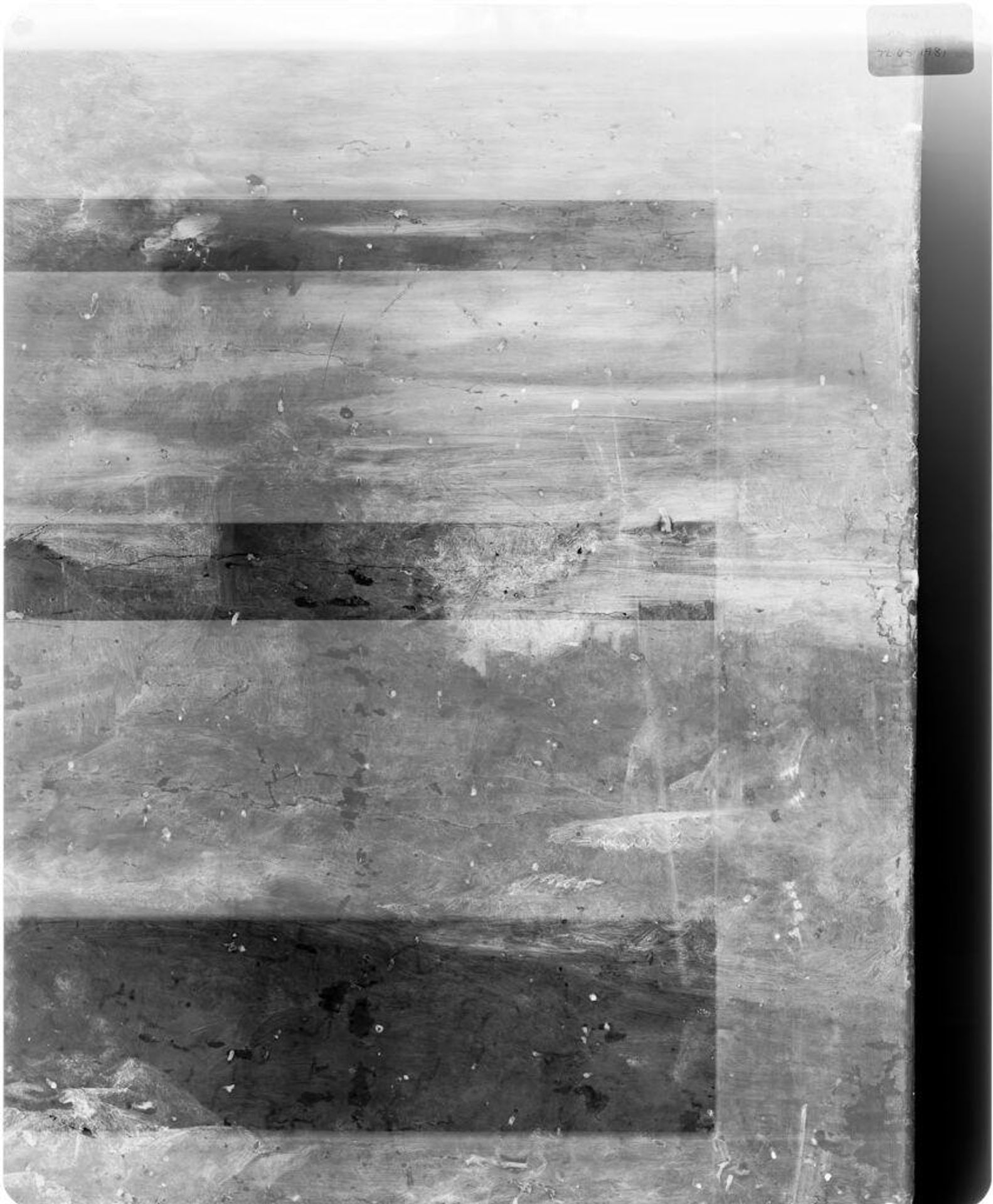 X-radiograph(s) of "An Idyll:A Mother and a Halberdier in a Wooded Landscape" by Artist of original: Titian (Tiziano Vecellio)