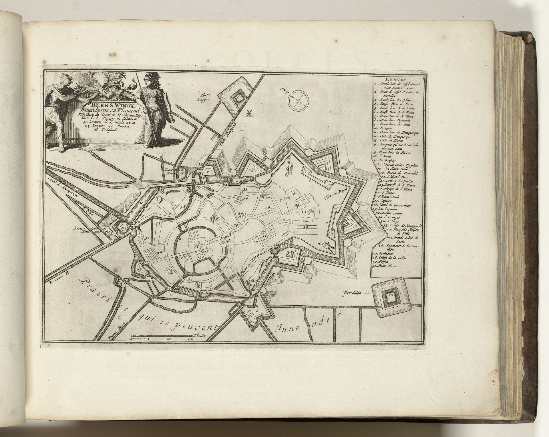 Vestingplattegrond van Sint-Winoksbergen, 1693 by Anonymous