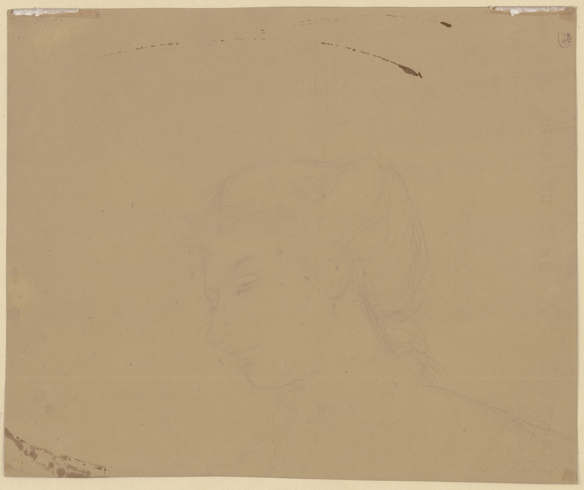 Woman's head to the left by Victor Müller