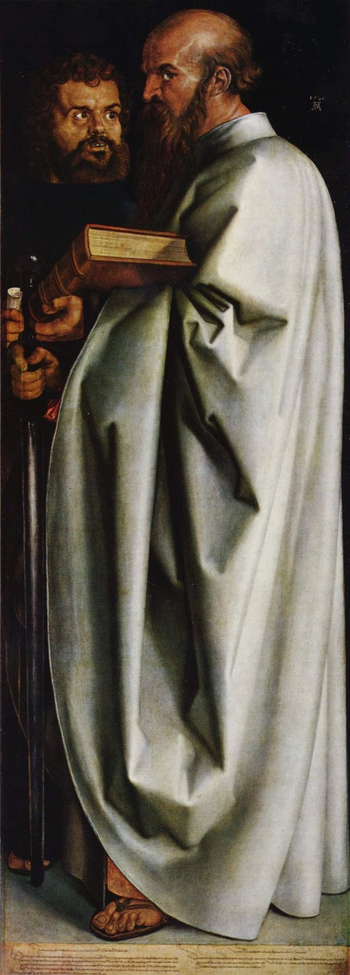 The Four Apostles, right panel - St. Mark and St. Paul by Albrecht Durer