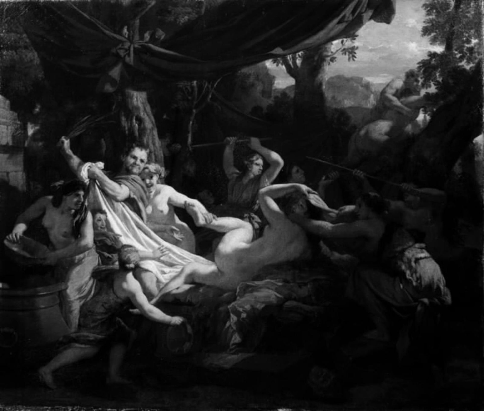 Nymphs Surprised by Satyrs by Anonymous