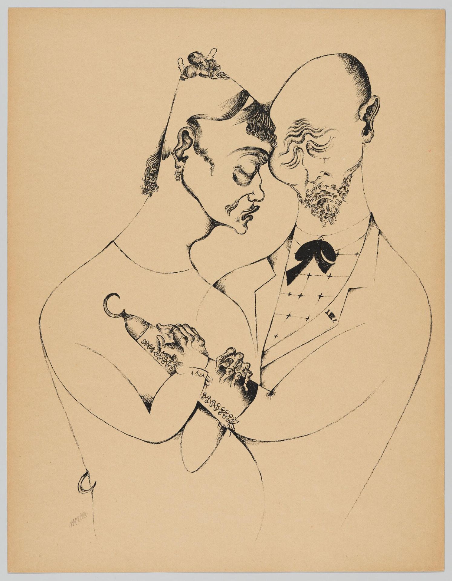 The Married Couple by Heinrich Hoerle