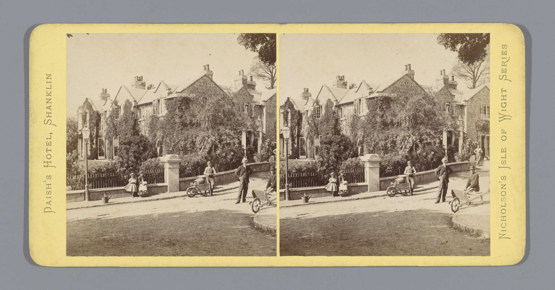 Gezicht op het Daish's Hotel te Shanklin by J.W. Nicholson