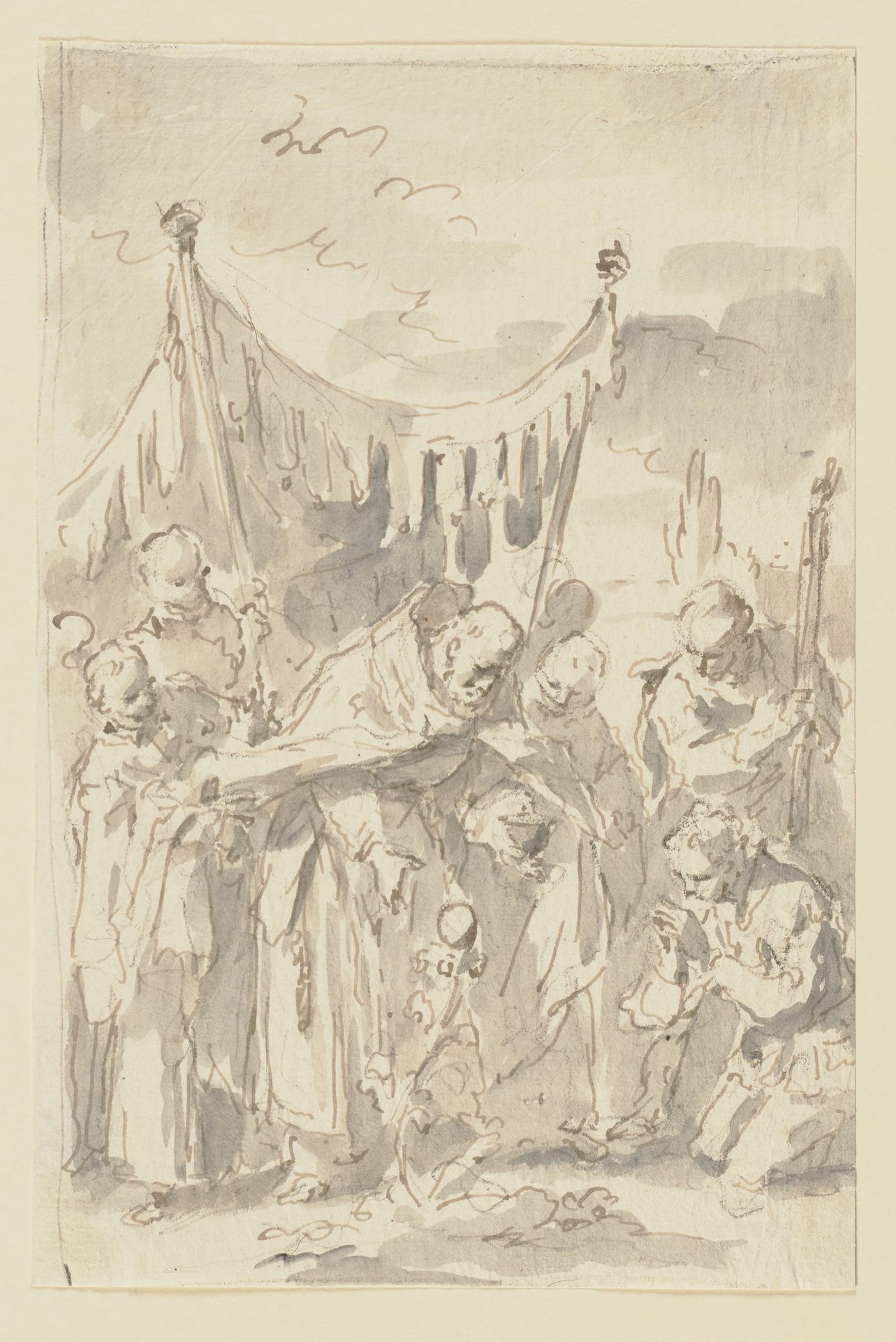 Szene aus einer Heiligenlegende (_) by Gaspare Diziani
